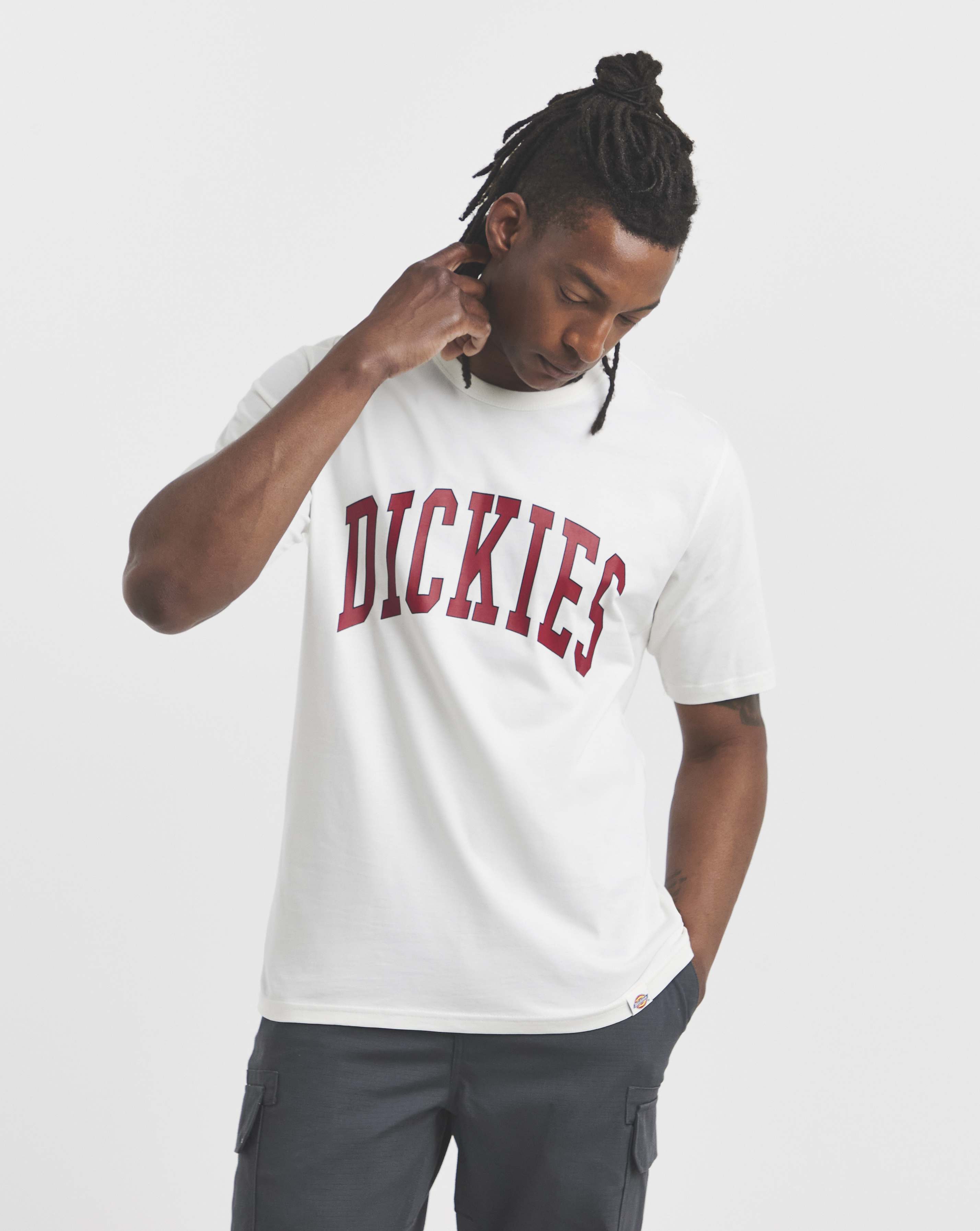 Dickies Ecru Aitkin Varsity T-Shirt - Extra Large