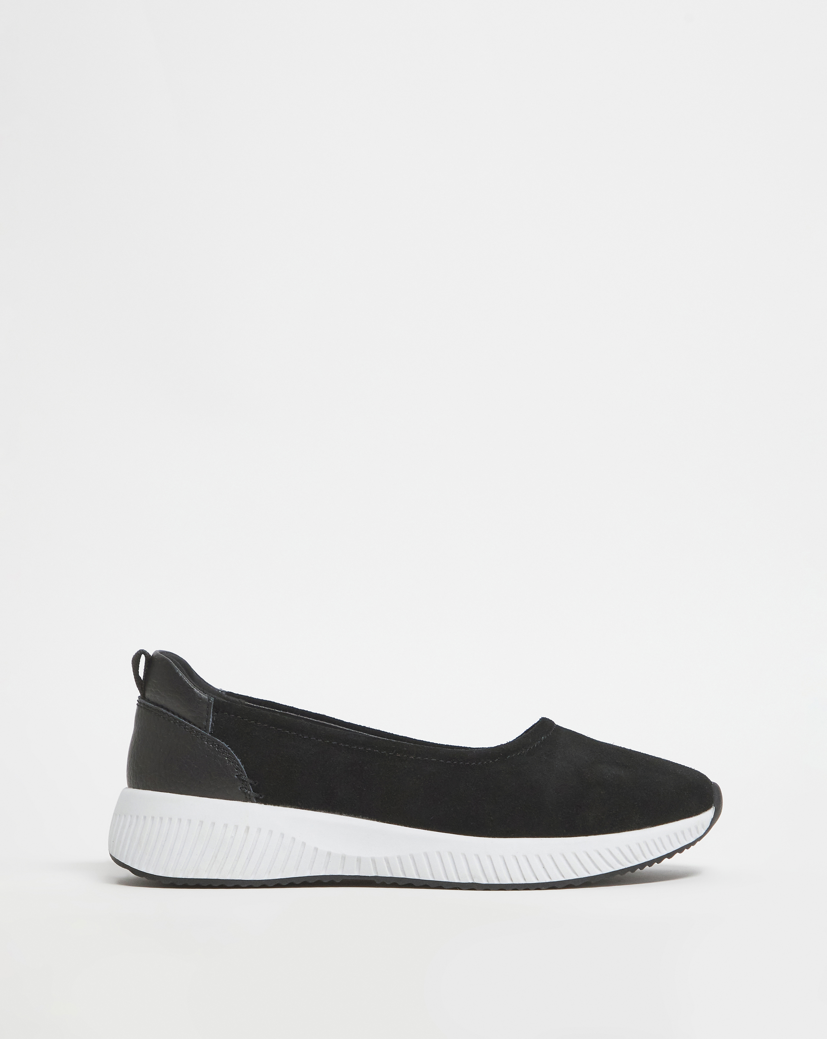 Leather Sporty Ballerina E Fit
