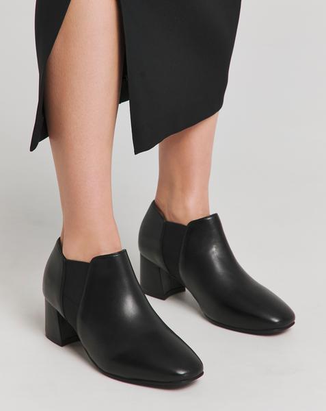 Mid Block Heel Shoe Boot Wide Fit