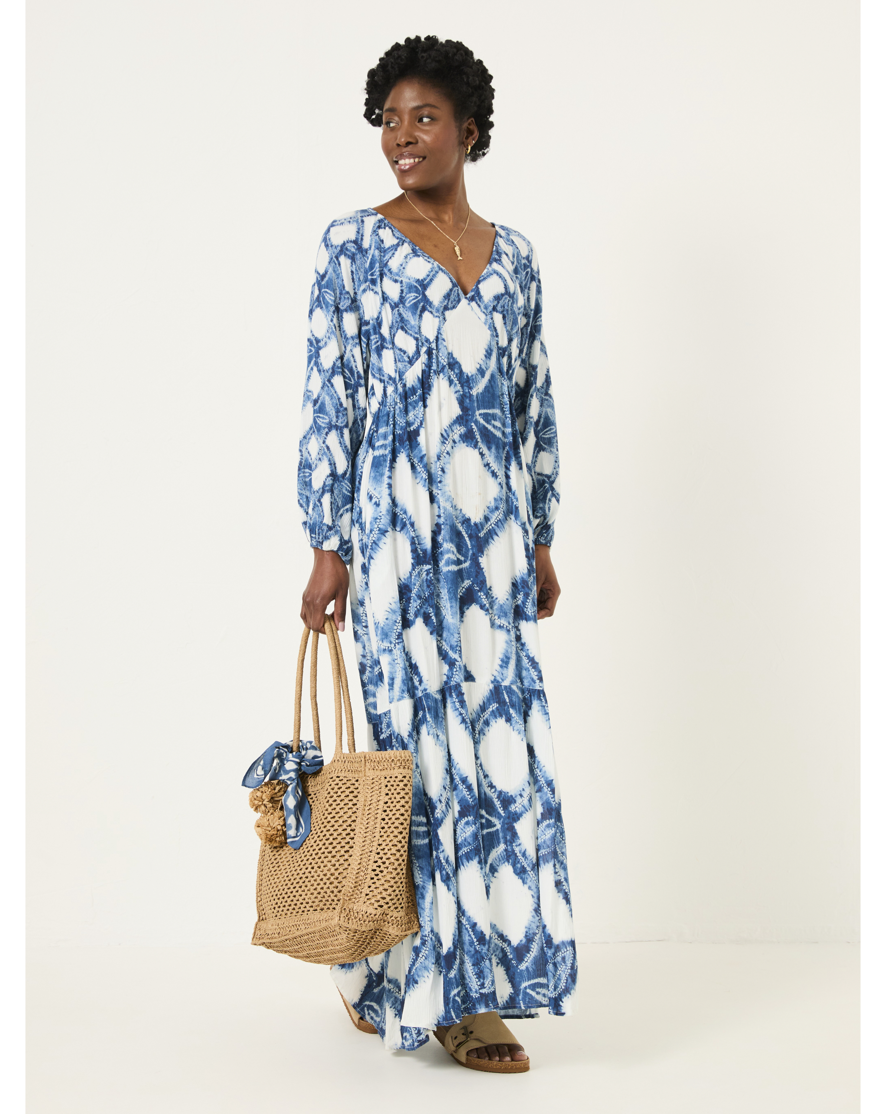 FatFace Noelle Water Leaf Maxi Dress | JD Williams