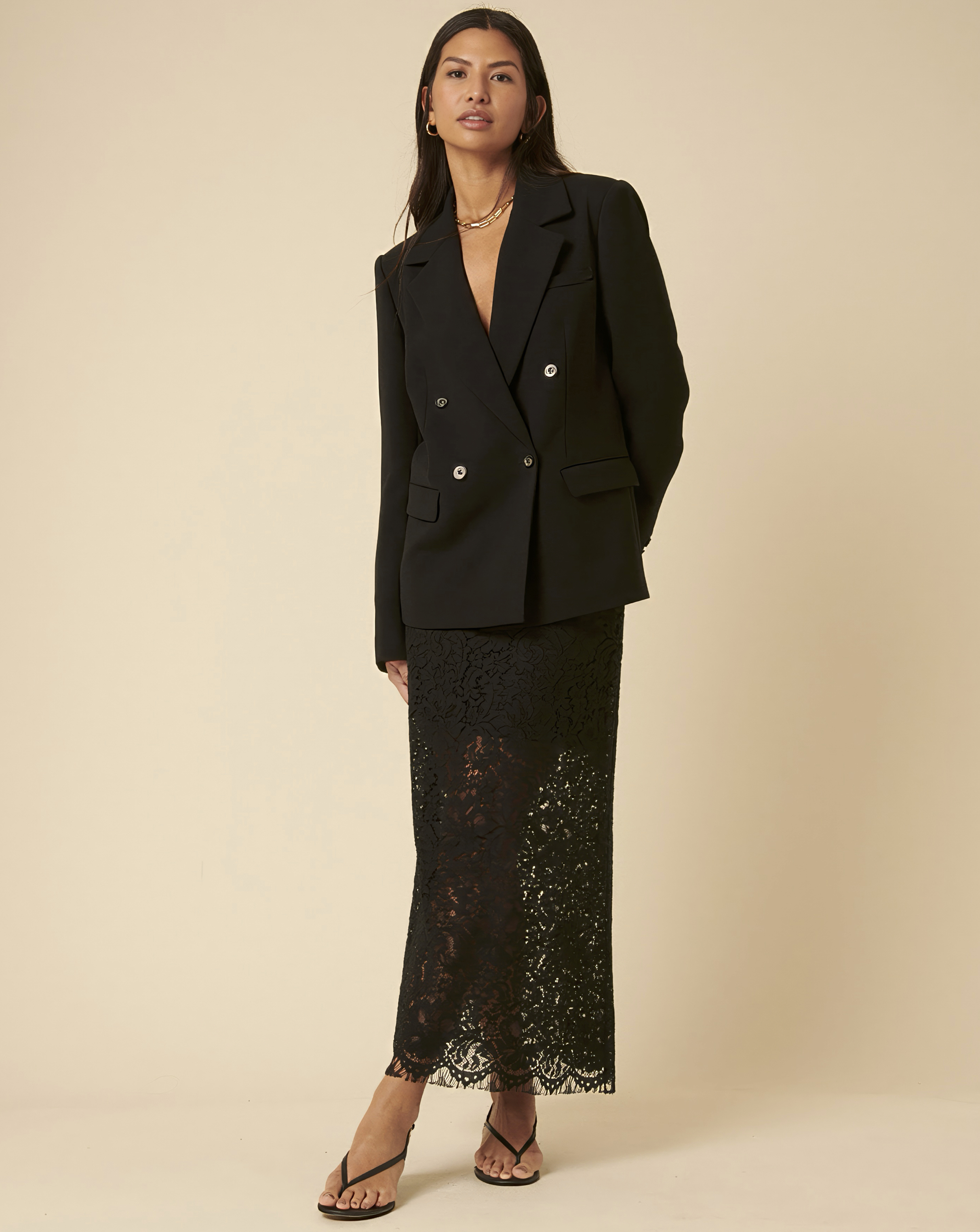 Nobody's Child Lace Maxi Skirt