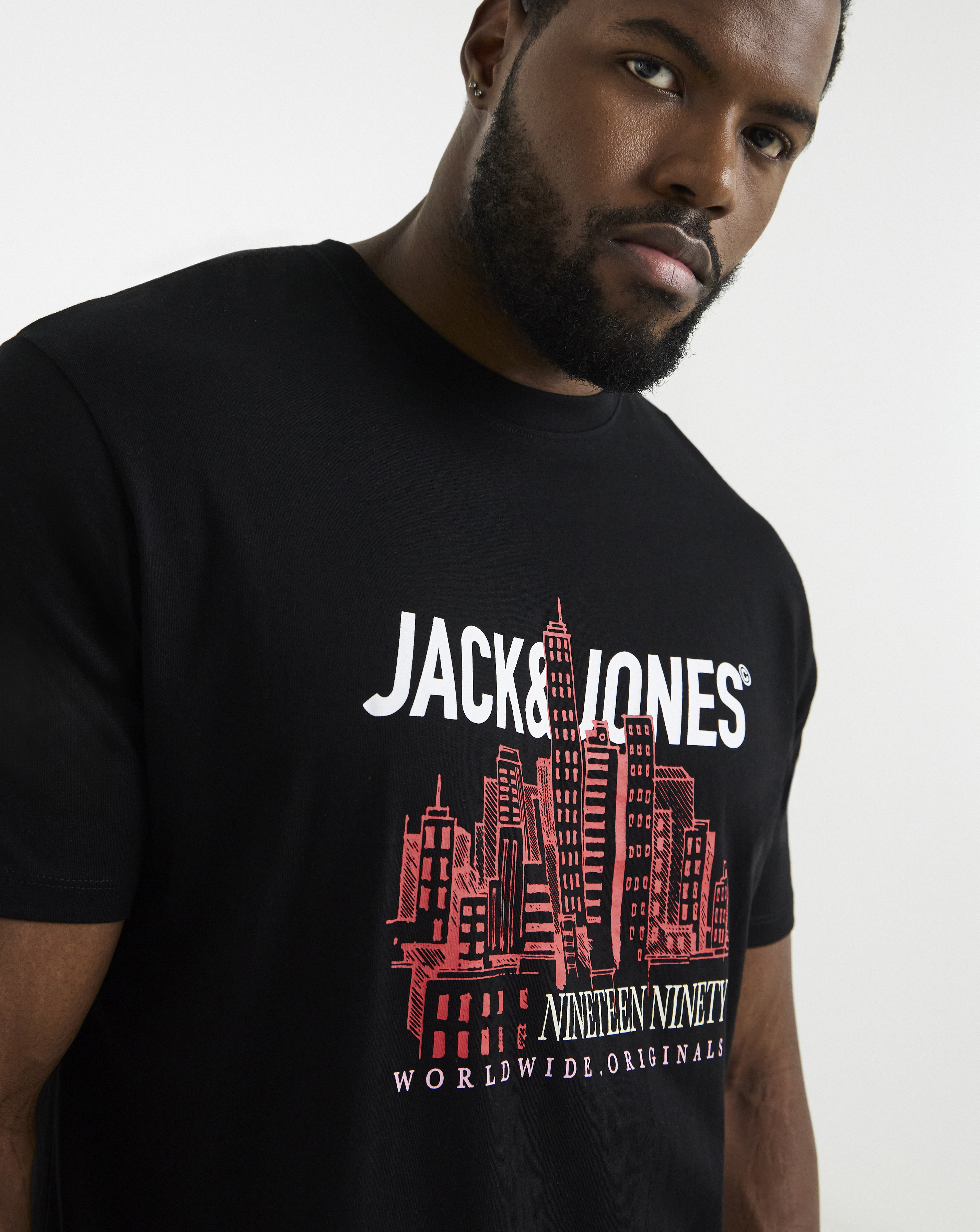 Jack & Jones York Logo T-Shirt - Black