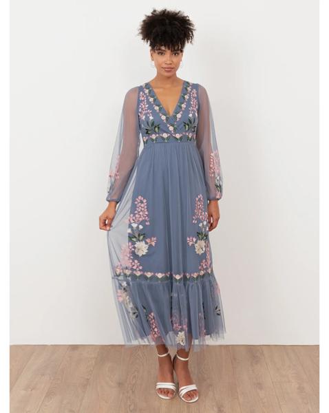 Maya Deluxe Embroidered Dress