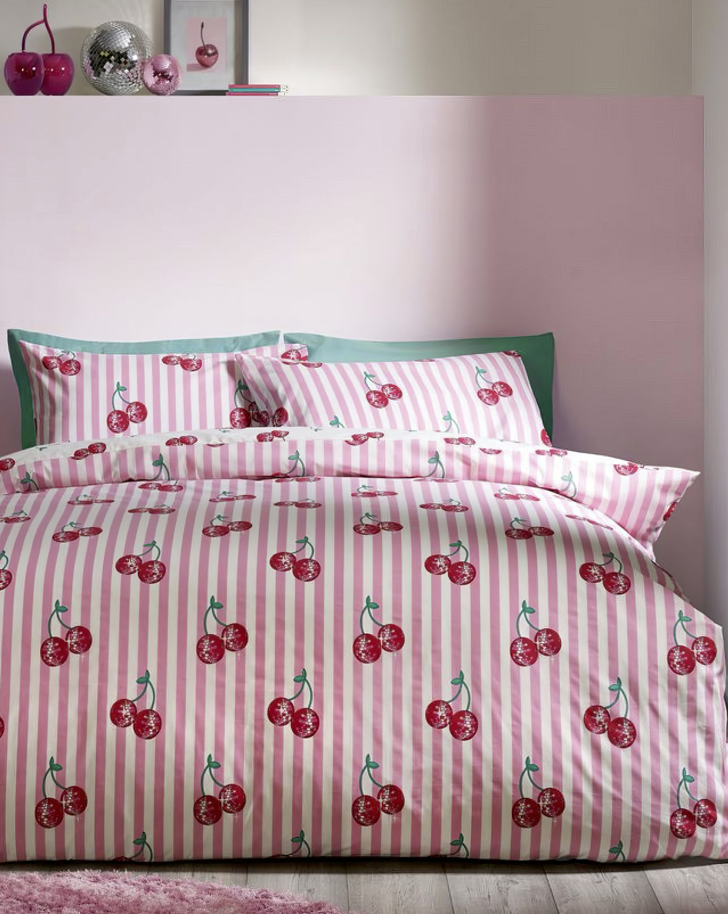 Catherine Lansfield Cherries Duvet Set