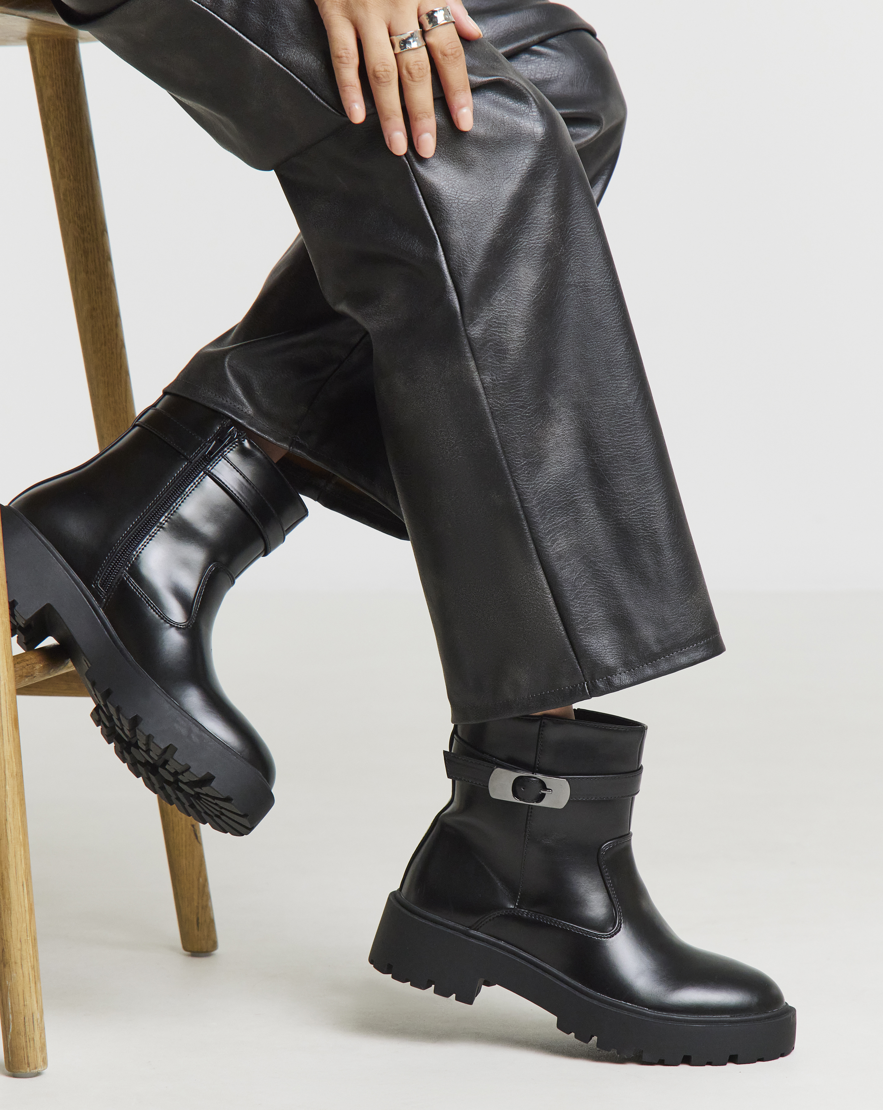 Chunky Ankle Boot Wide