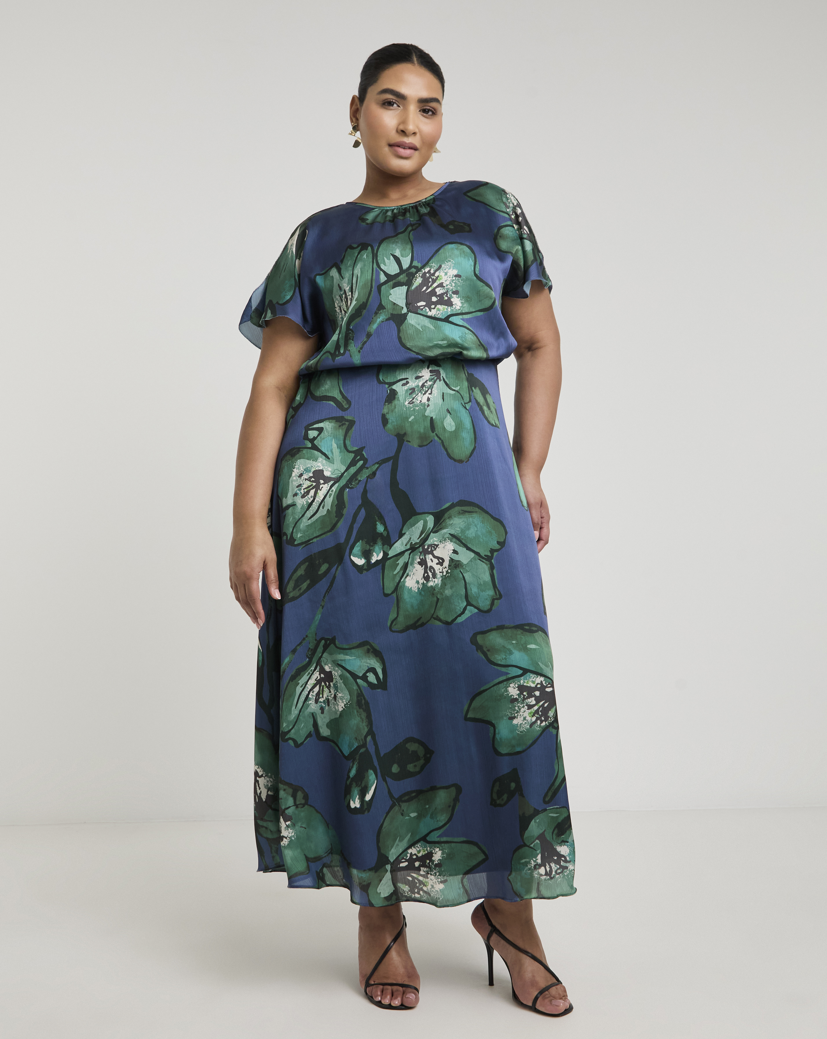 Joanna Hope Split Sleeve Maxi Dress