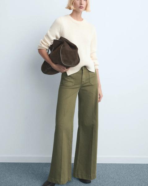 Mango High Waist Wide Leg Jean