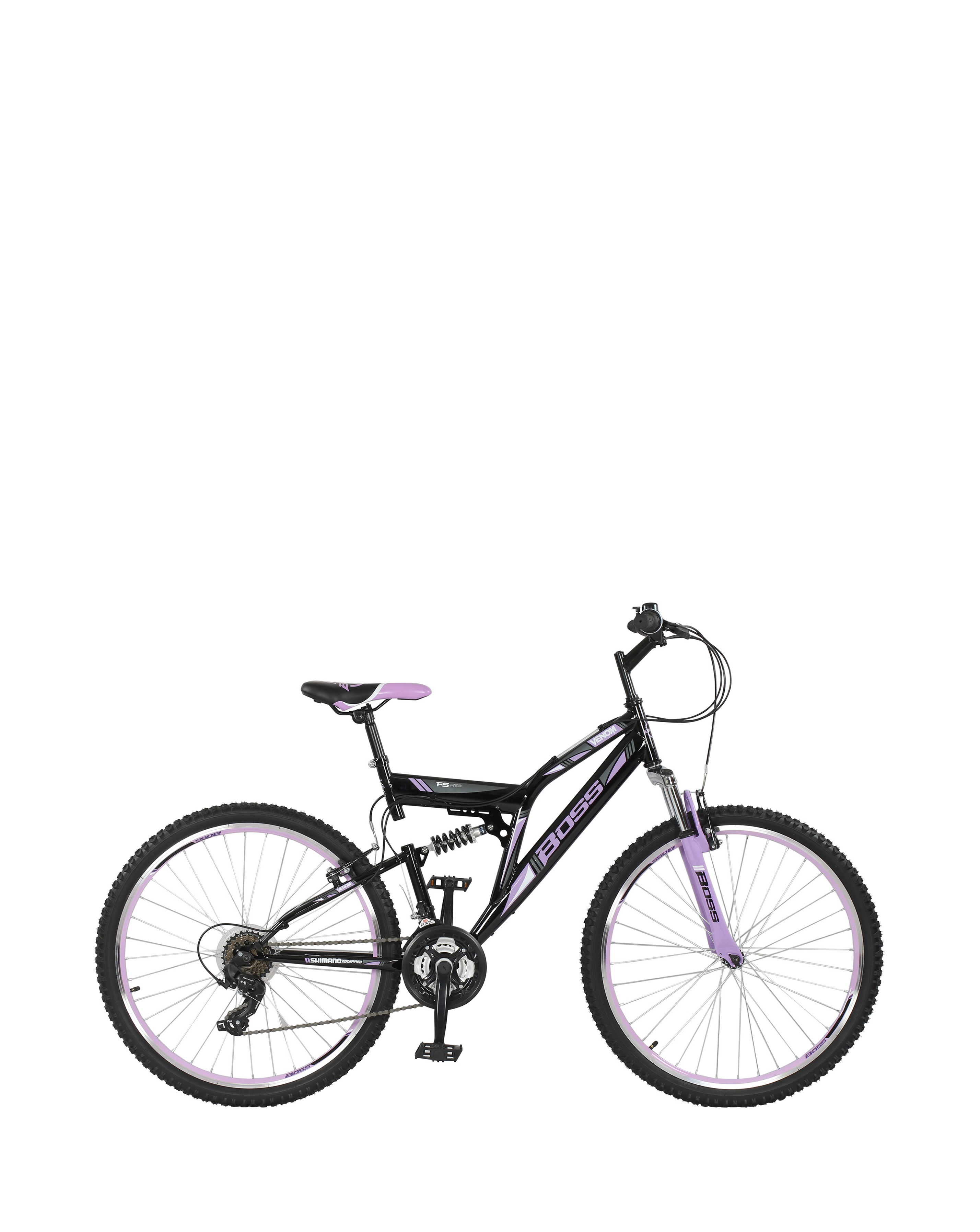 Boss Black/Purple Venom Ladies Mountain Bike Small