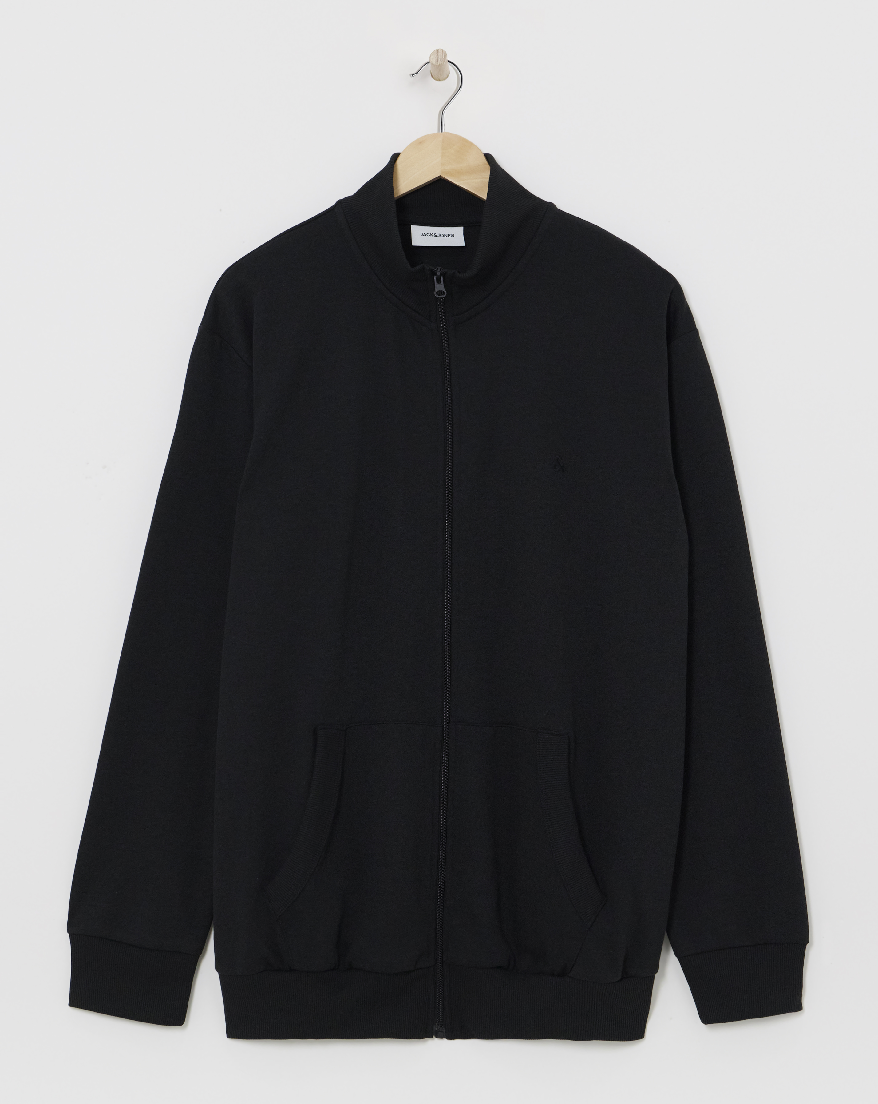 Jack & Jones Black Paulos Sweat Zip - L(47)