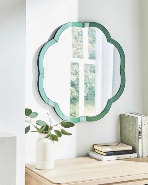 Julipa Coloured Glass Wall Mirror