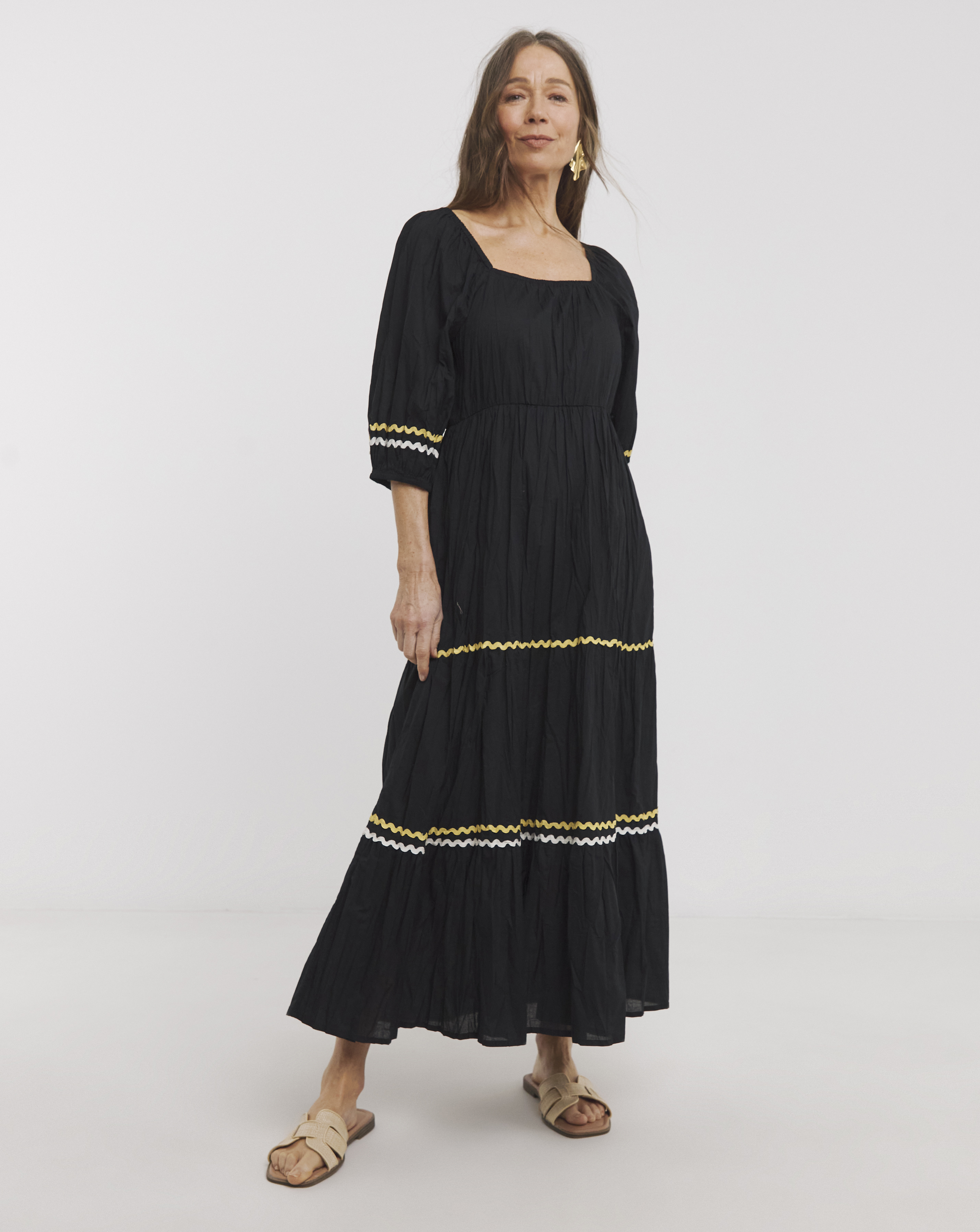 Pure Cotton Tier Smock Dress