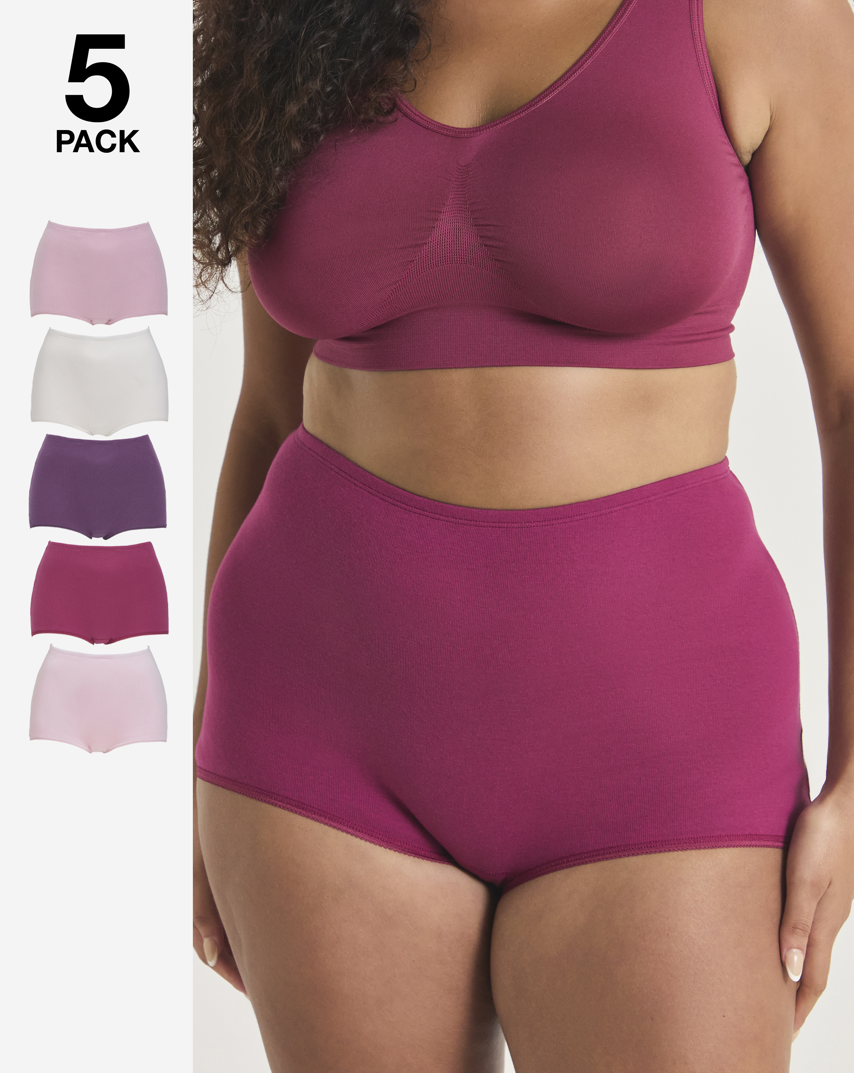 Pretty Secrets 5 Pack Comfort Shorts