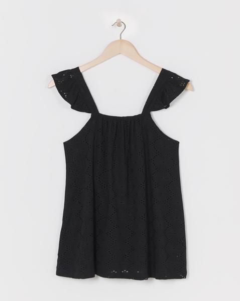 Simply Be Jersey Broderie Swing Top