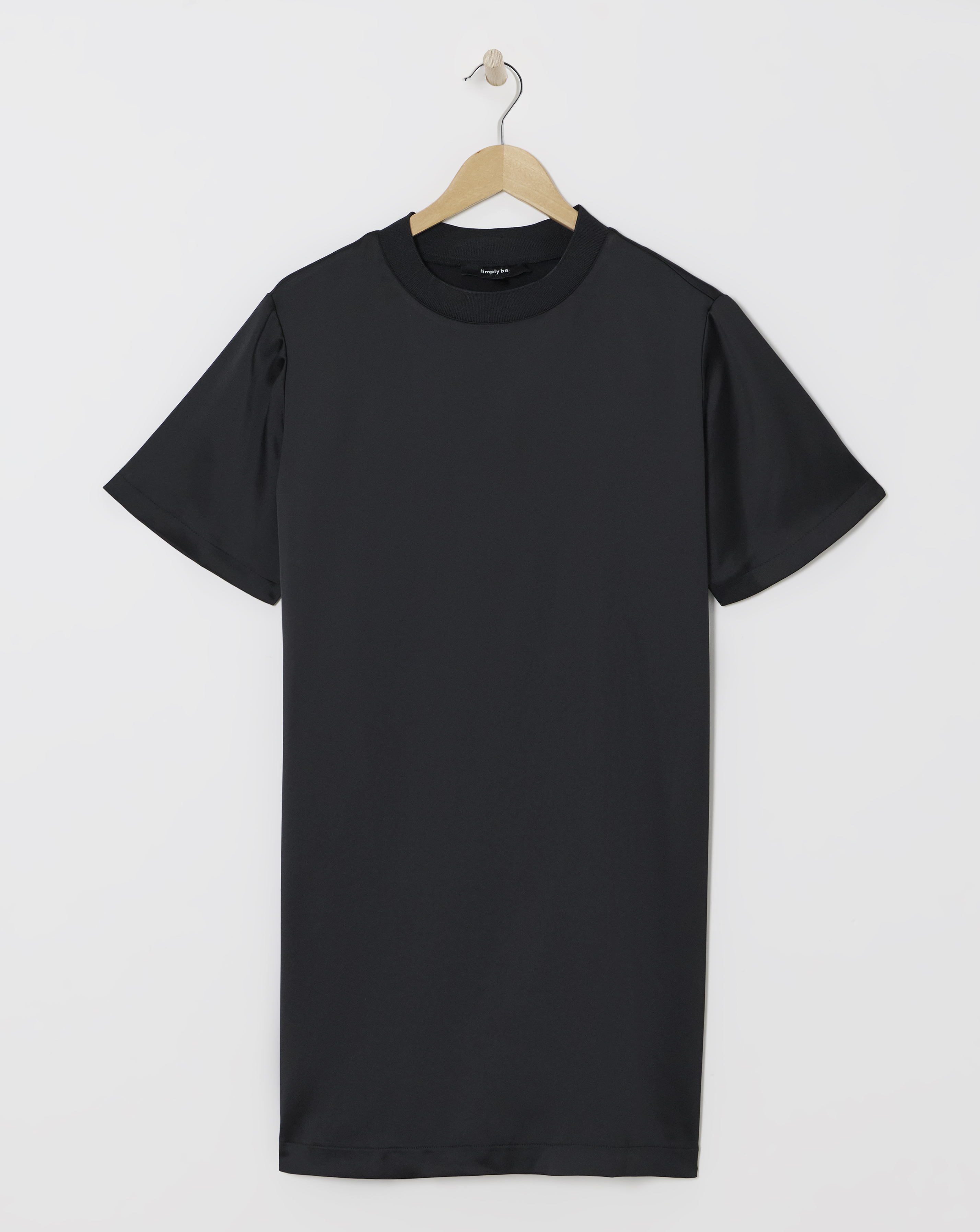 Simply Be - Women's Black Satin Dress - Size 28 - Black - 98% Polyester 2% Elastane