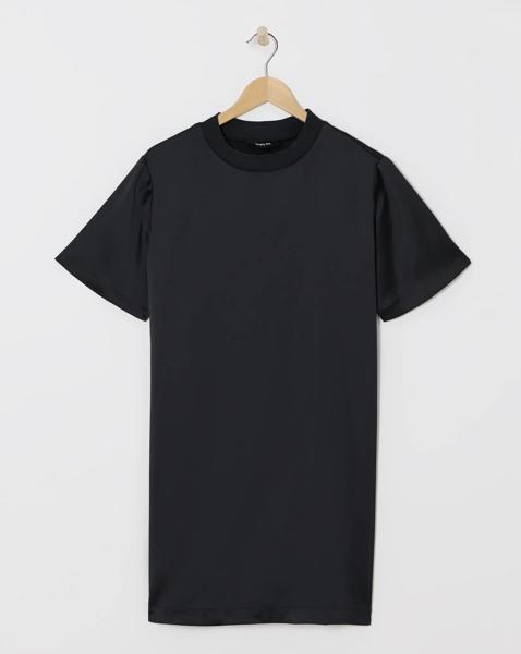Simply Be - Women's Black Satin Dress - Size 28 - Black - 98% Polyester 2% Elastane