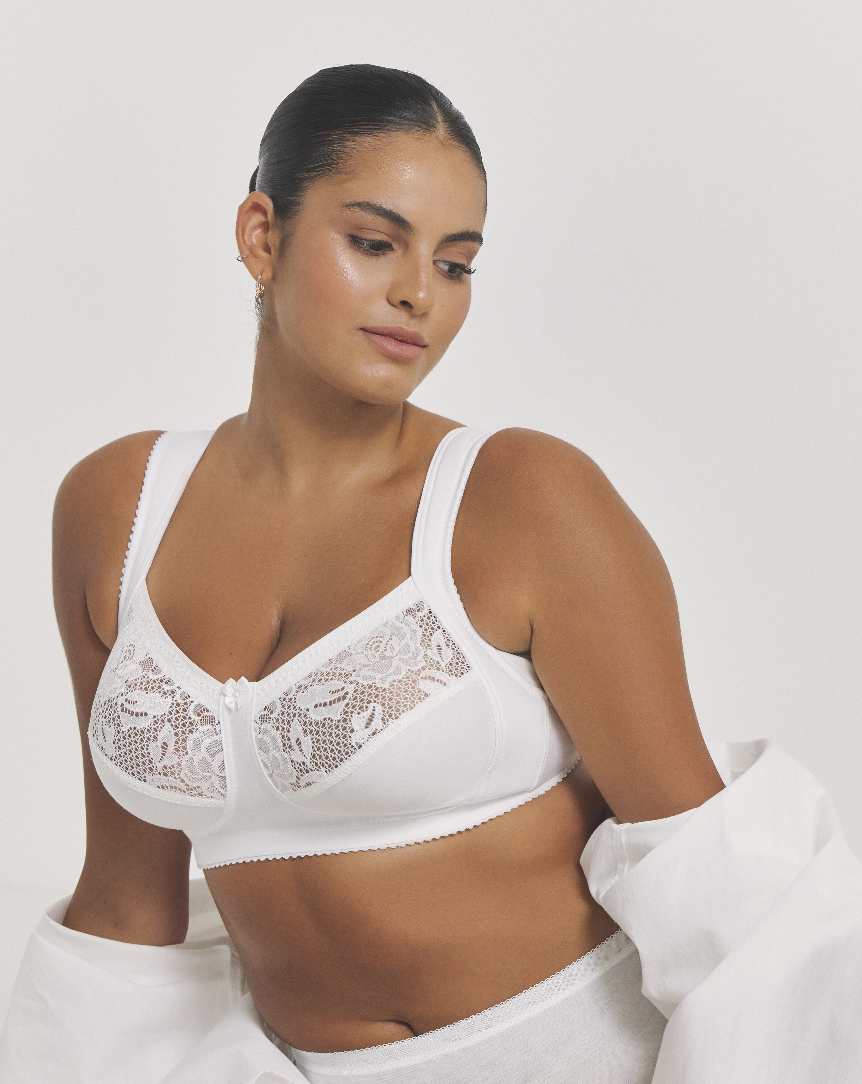 Miss Mary Lovely Lace Support Bra White
