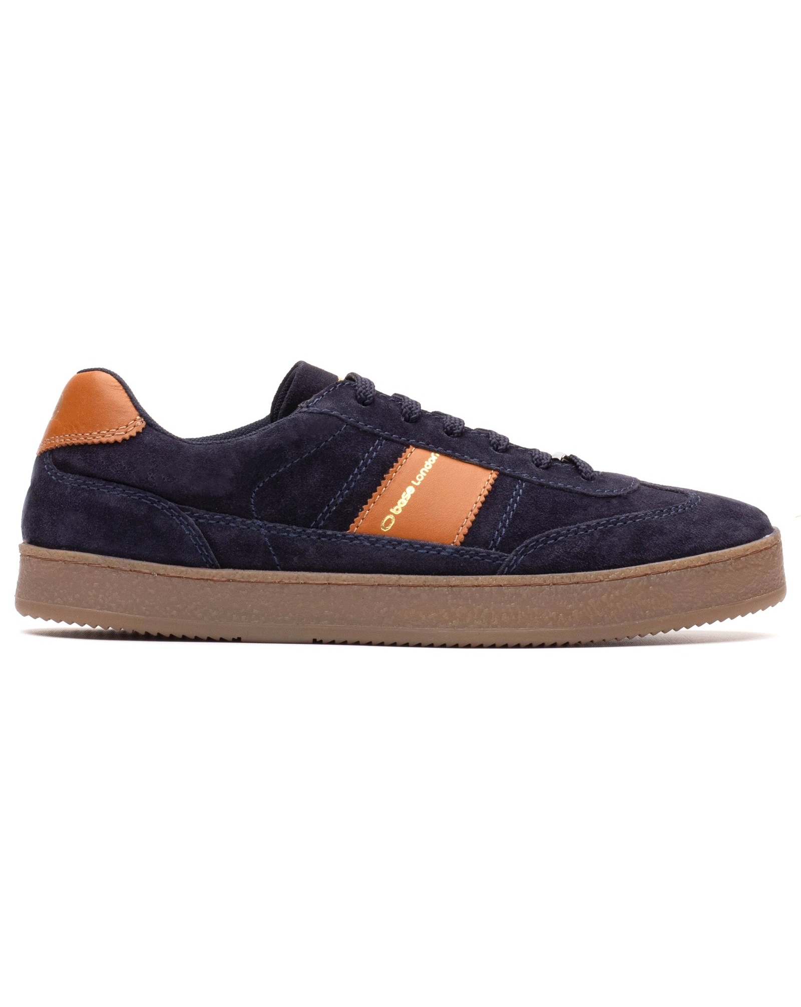 Base London Men's Suede Trainers Size 11 Navy