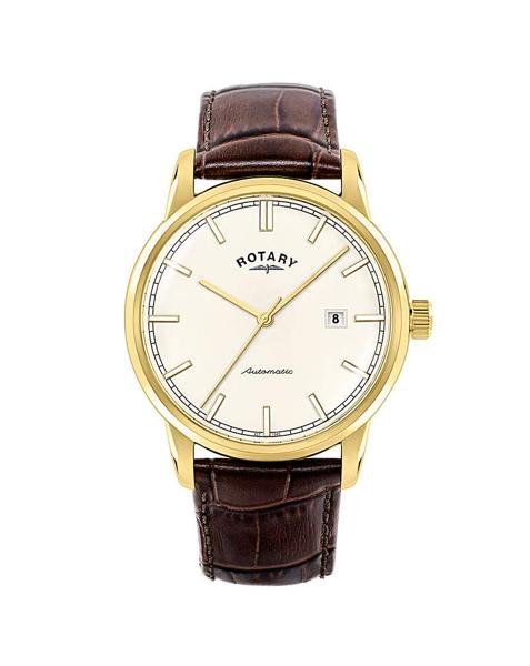Rotary Men's Automatic Brown Strap Watch