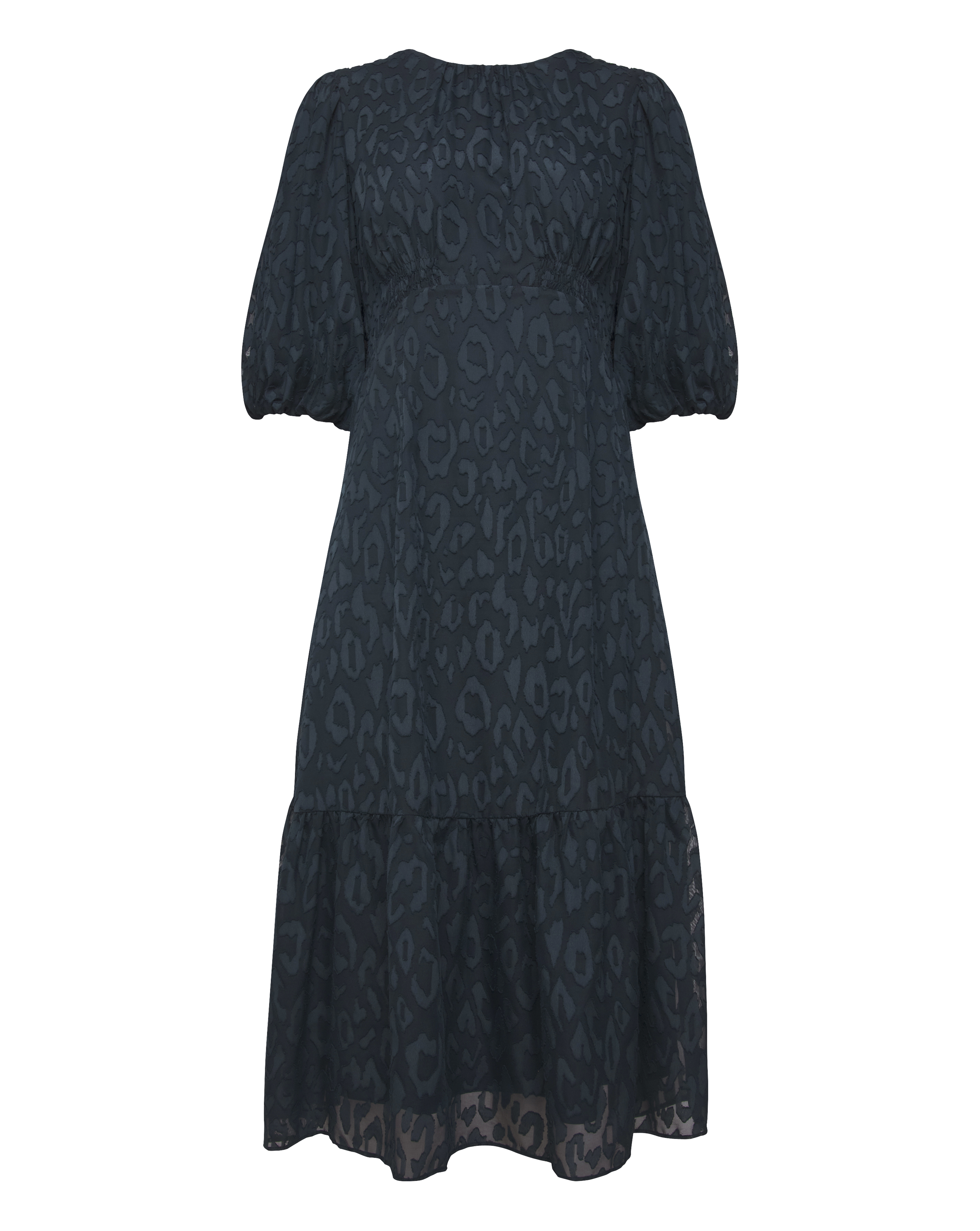 Joanna Hope Burnout Bubble Sleeve Dress