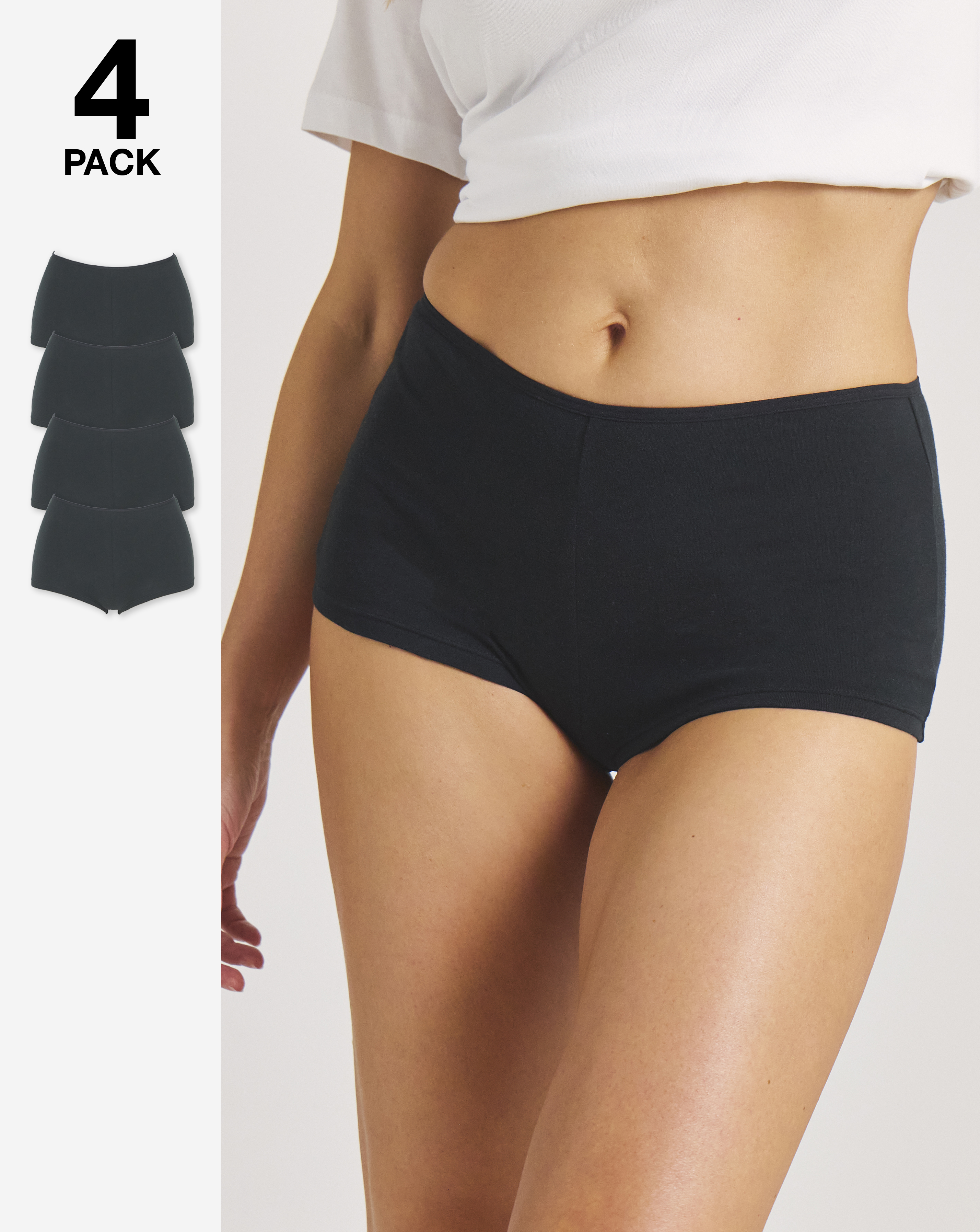 4 Pack Boy Short Knickers