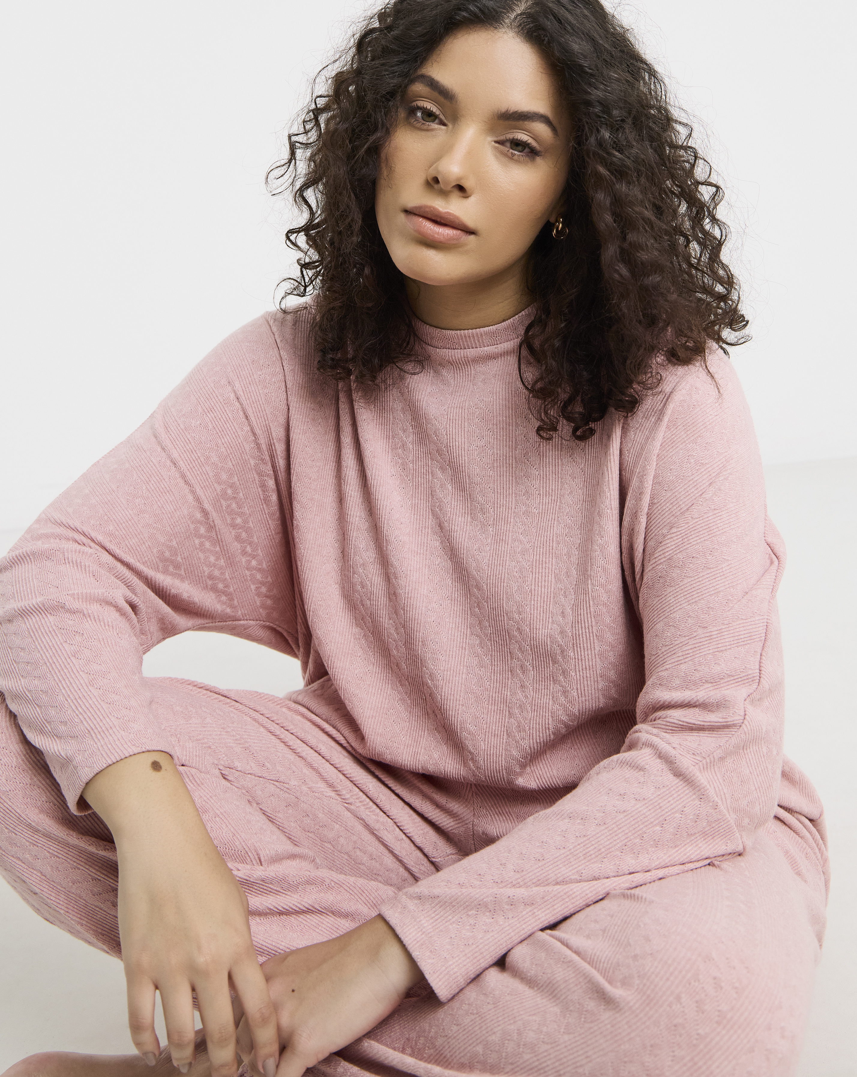 Pretty Secrets Cable Knit Lounge Set