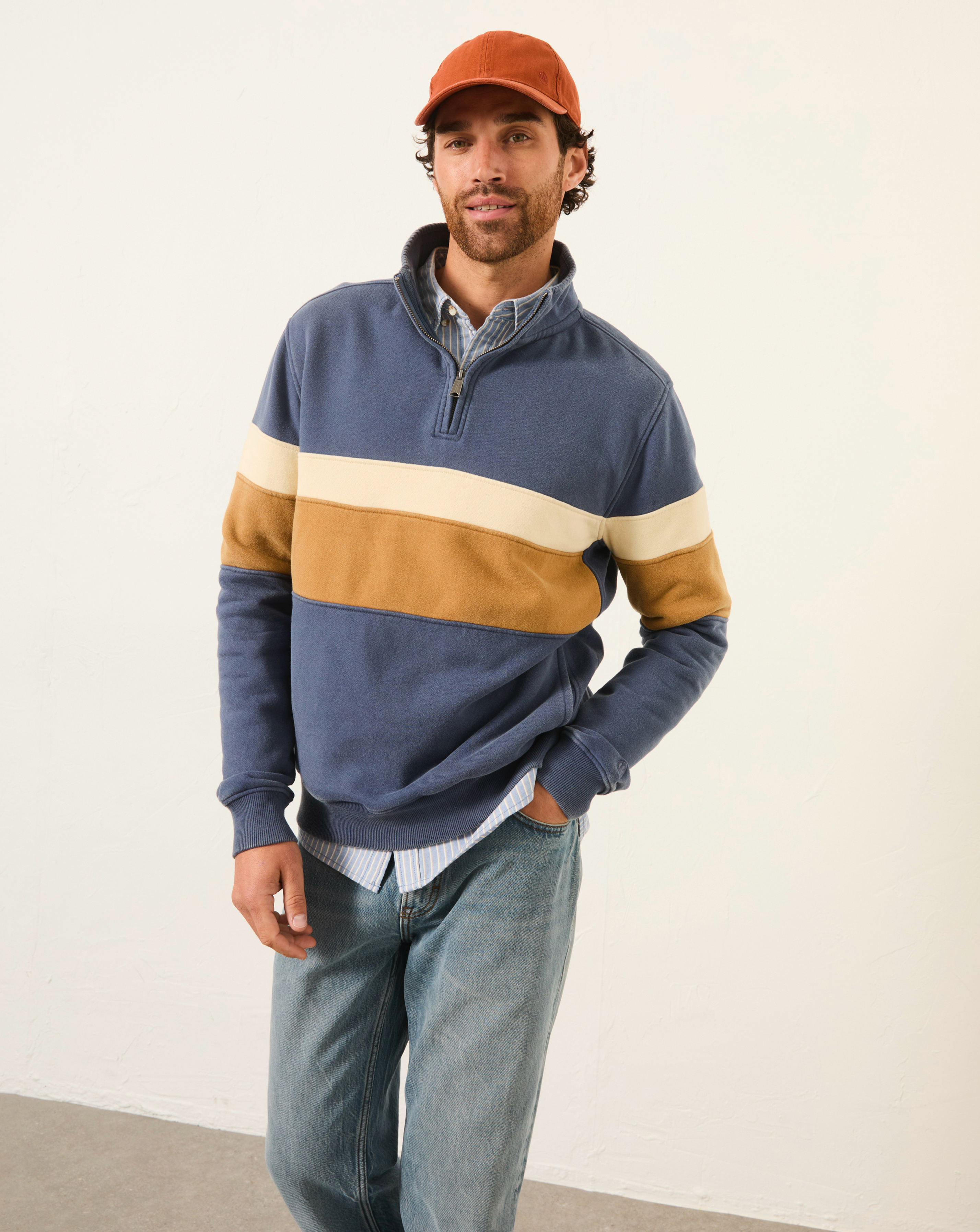 FatFace Brooke Colour Block Sweatshirt