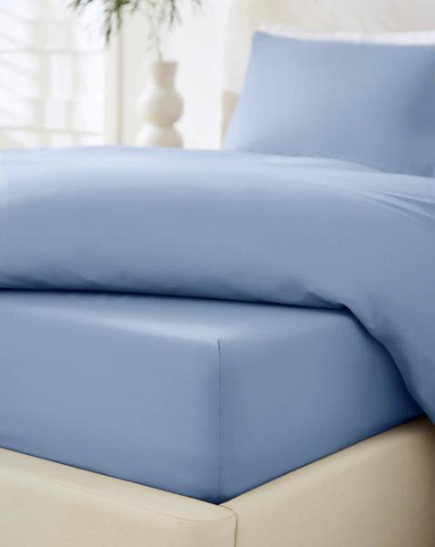 Non Iron Plain Dye Extra Deep 38cm Fitted Sheet
