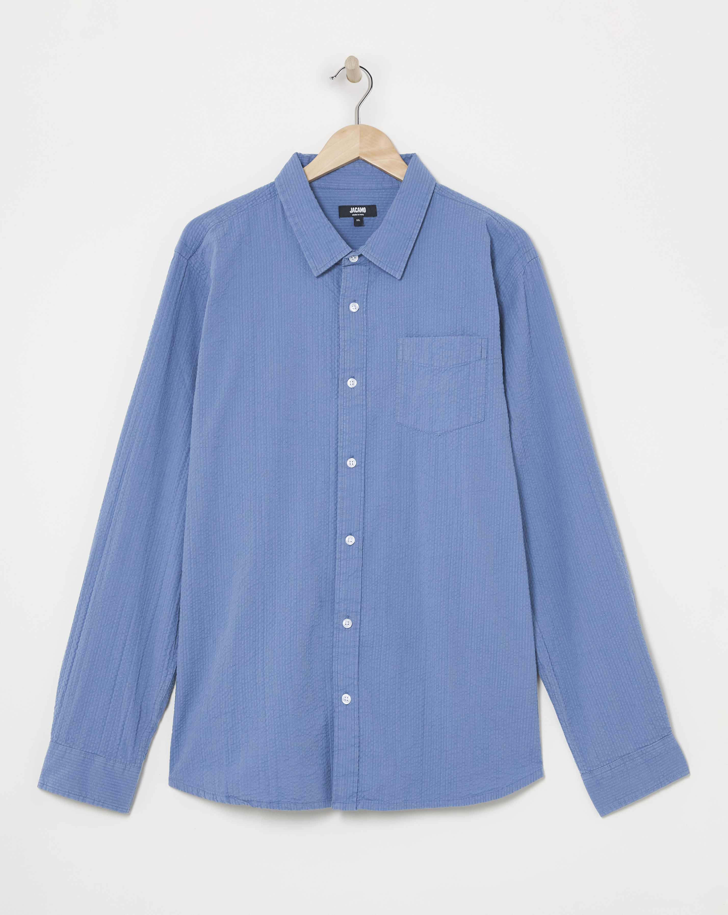 Long Sleeve Textured Shirt
