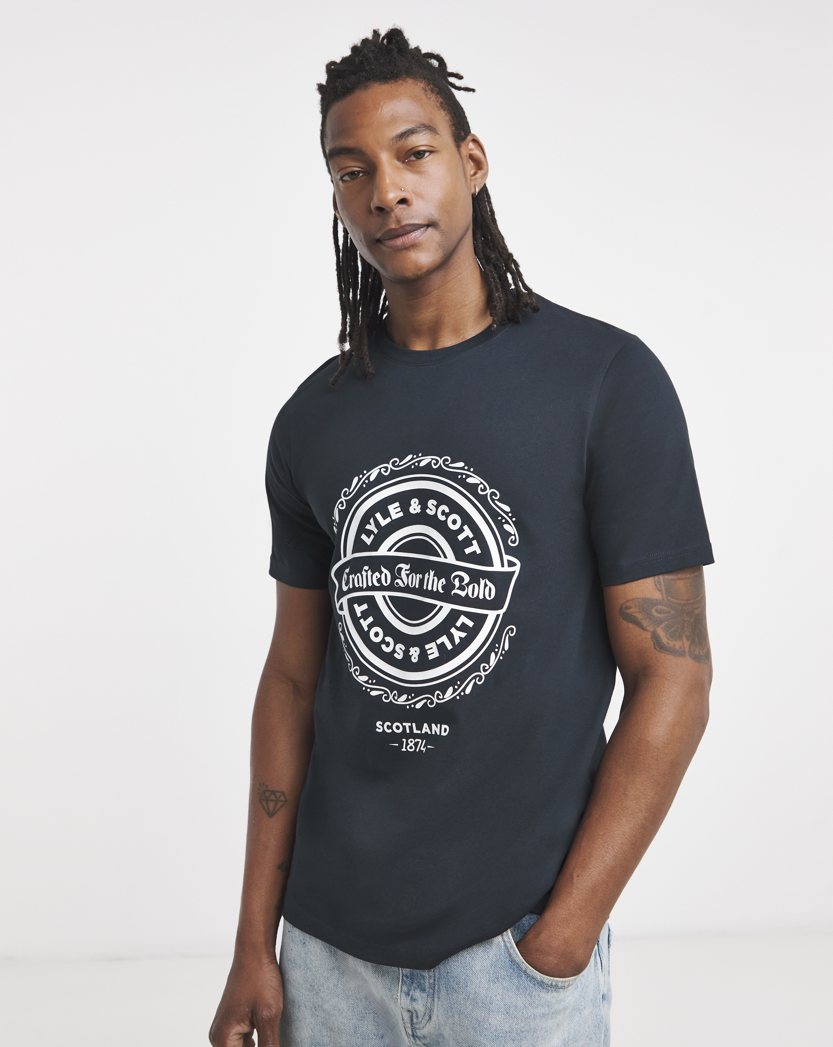 Lyle & Scott Graphic T-Shirt - Navy