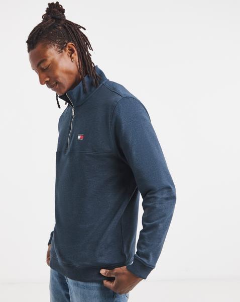 Tommy Jeans 1/4 Zip Sweat - Navy Heather