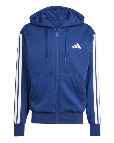 adidas 3 Stripes Full Zip Fleece Hoodie