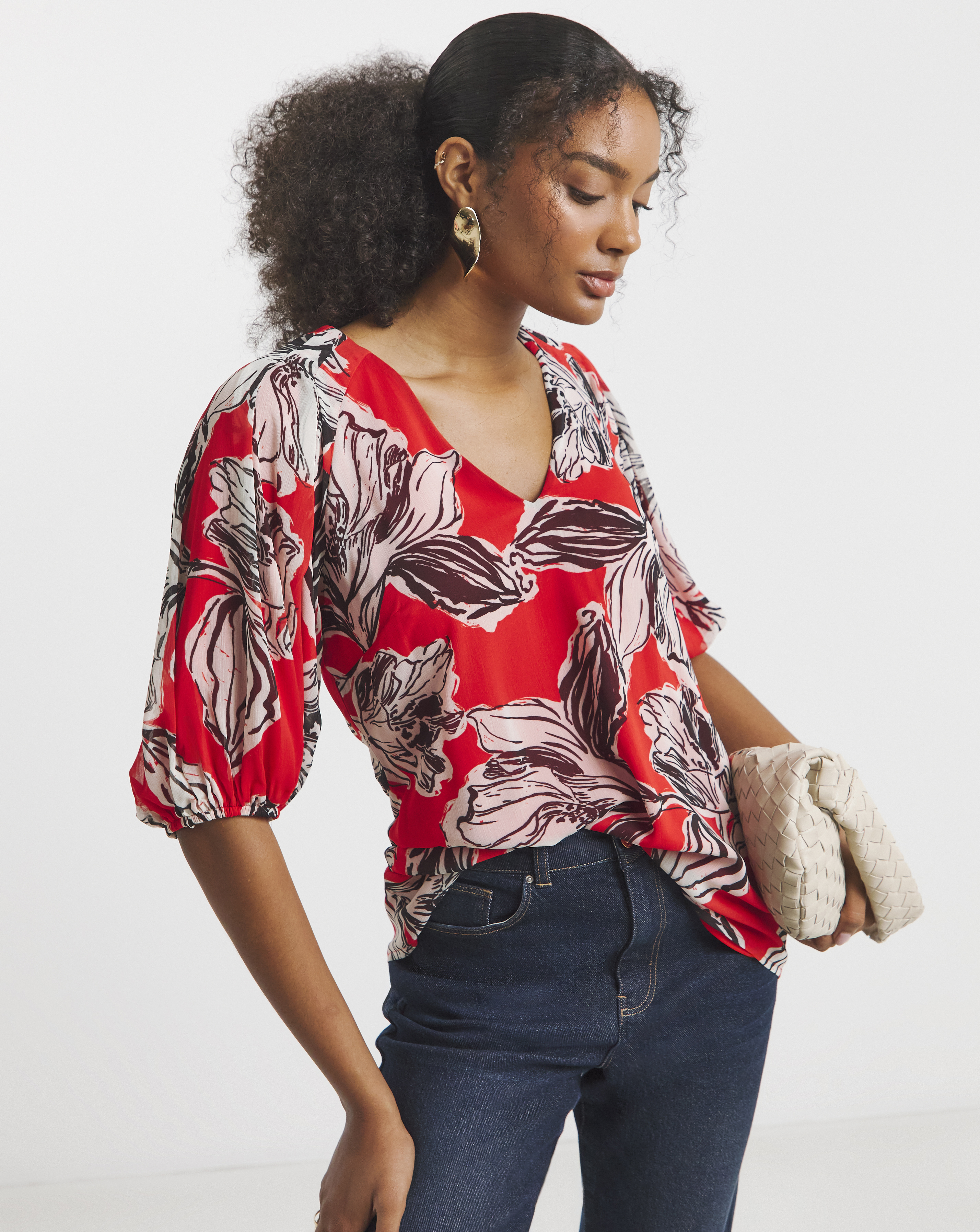 Joanna Hope Puff Sleeve Top