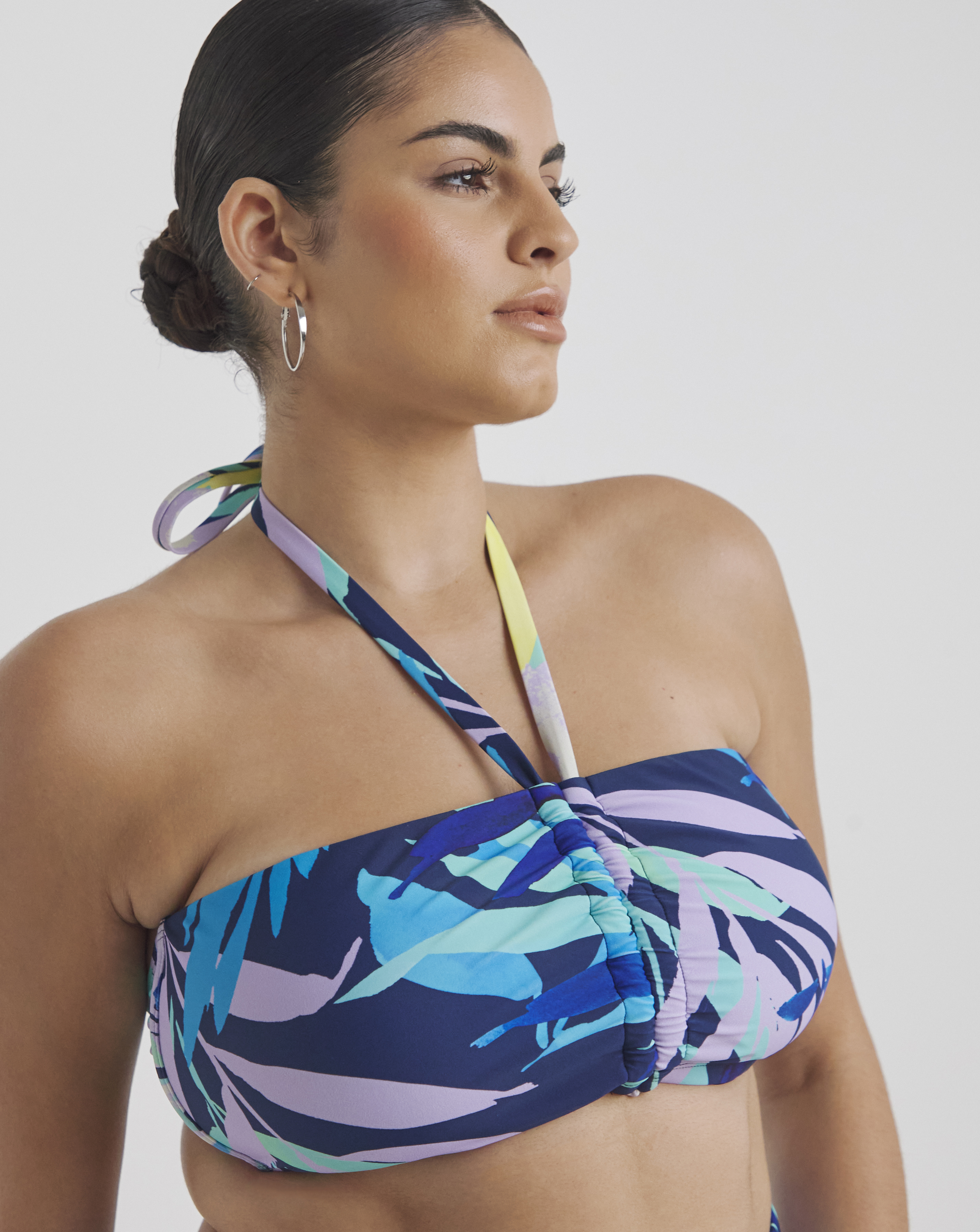Leaf Mix And Match Bandeau Bikini Top
