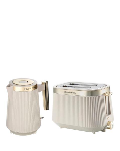 Russell Hobbs Bronte Kettle & 4 Slice Toaster Stone