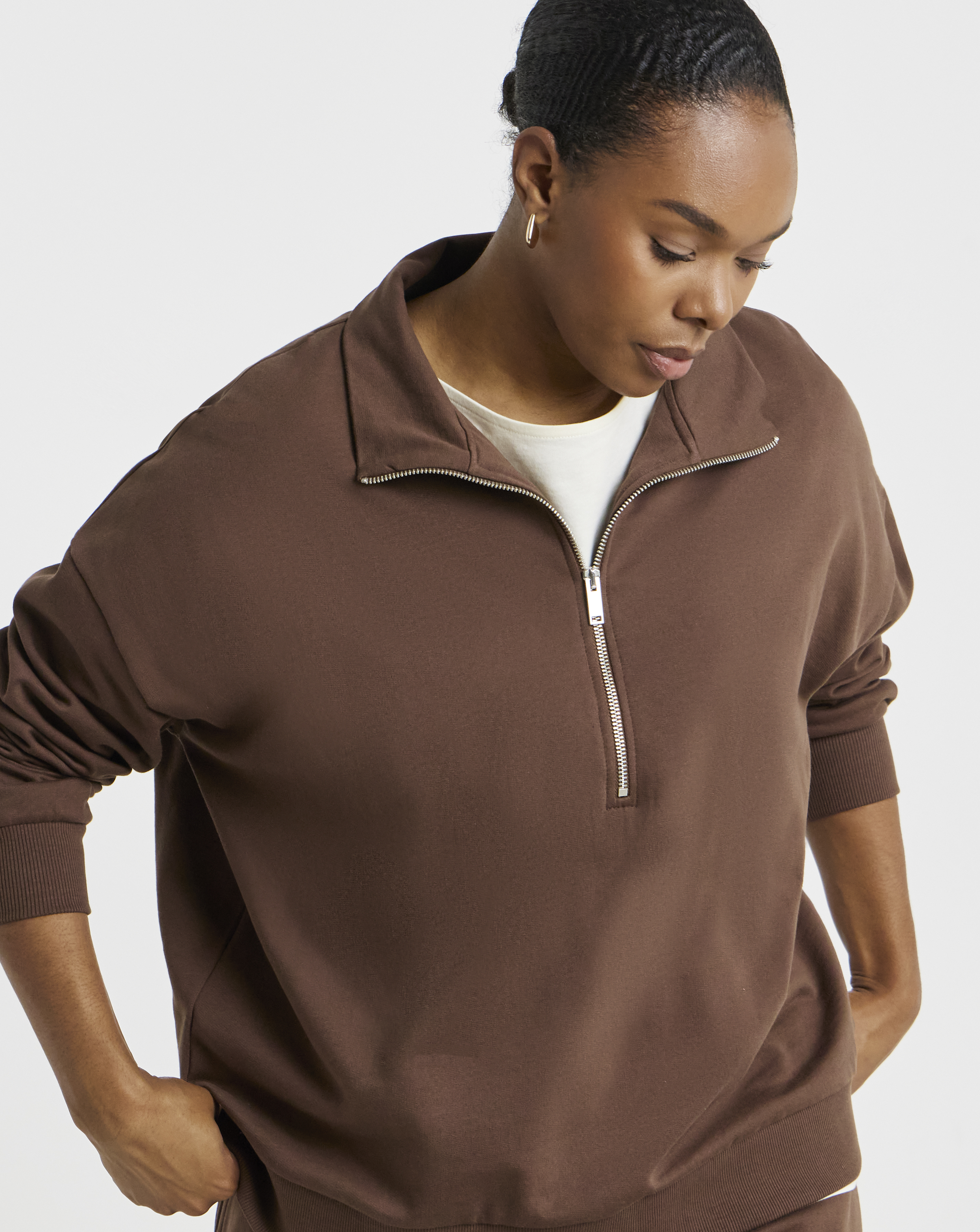 Zip Neck Sweatshirt