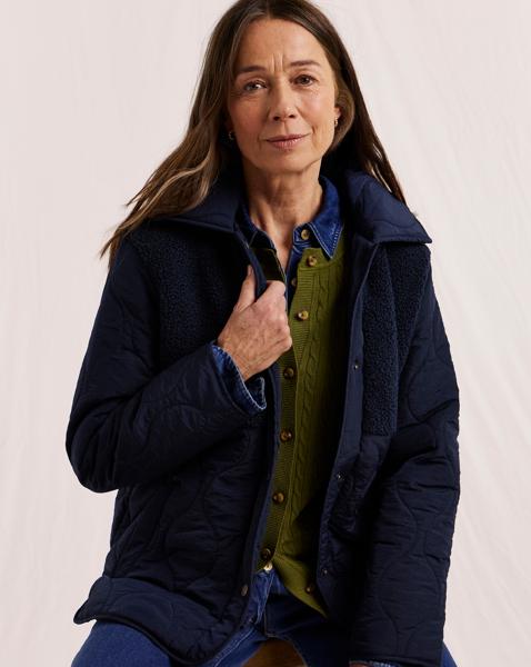 Julipa Borg Quilted Short Coat