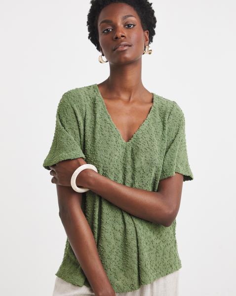 Boucle Angel Sleeve Top