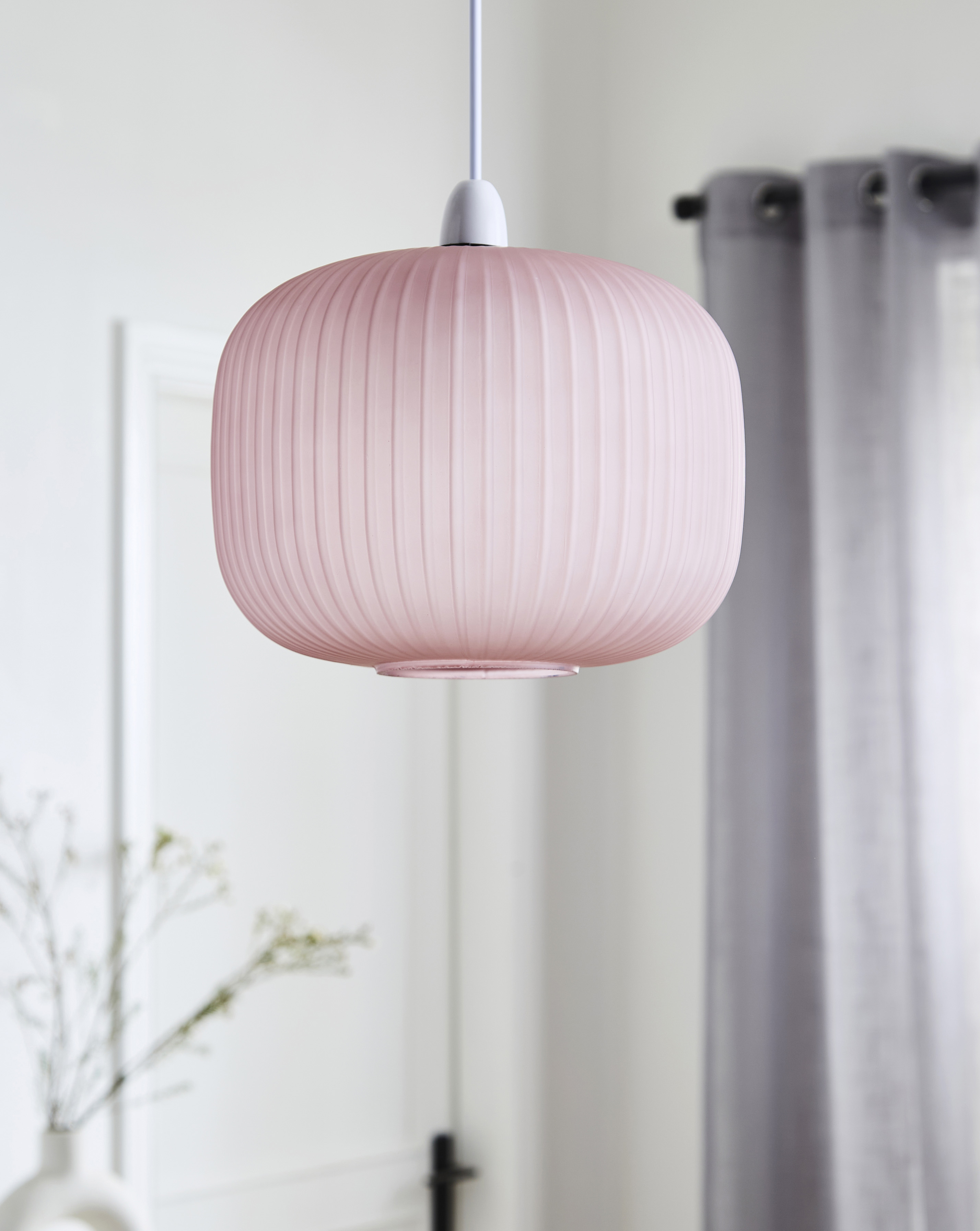 Nora Matt Blush Glass 20cm Pendant Shade