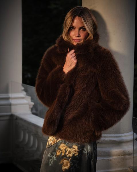 Fatface Celeste Faux Fur Coat