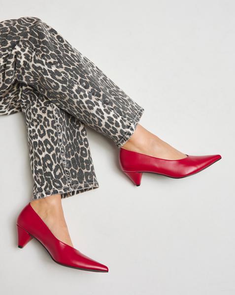 Low Kitten Heel Court Shoe Wide