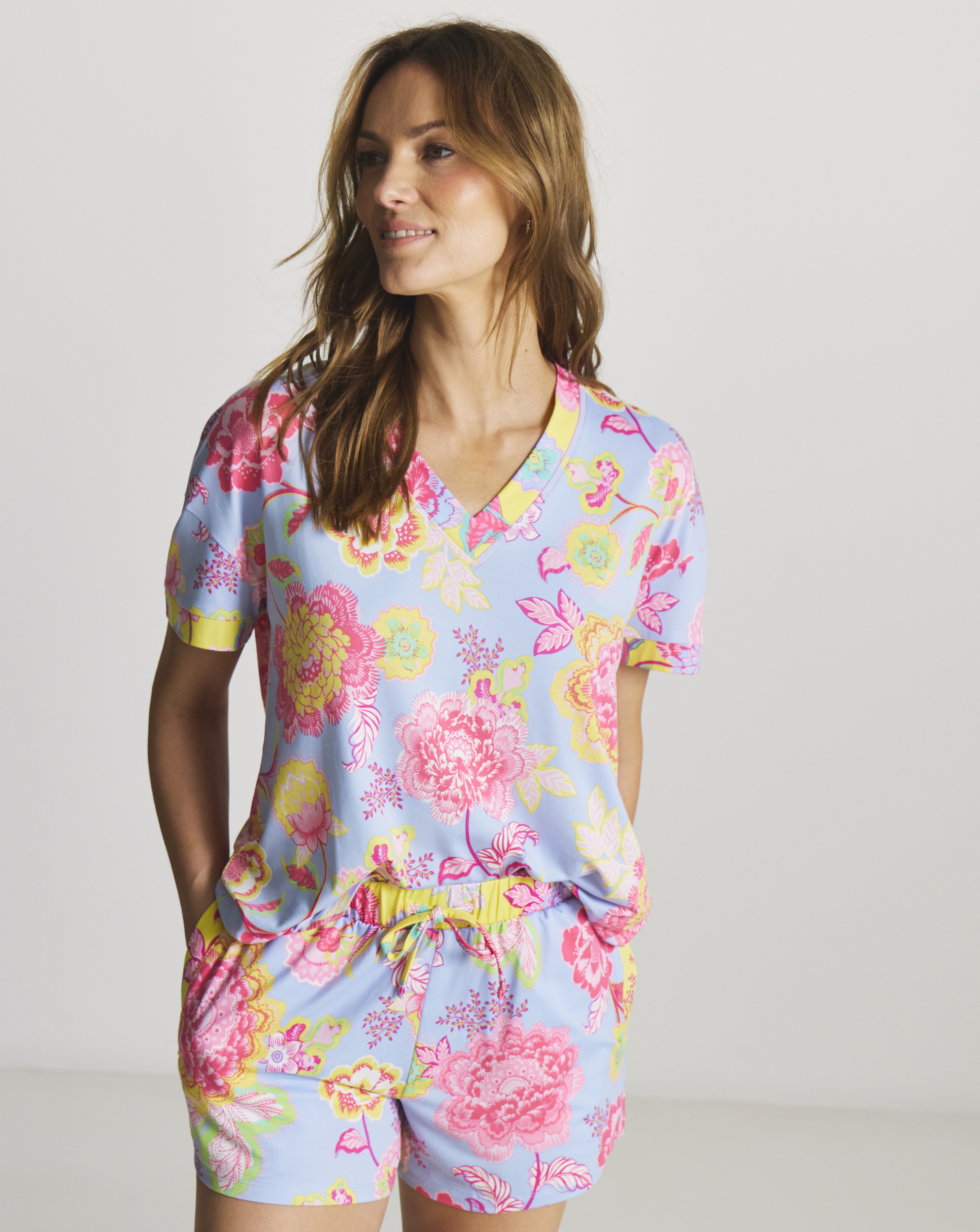 Figleaves Floral Shortie Pyjama Set