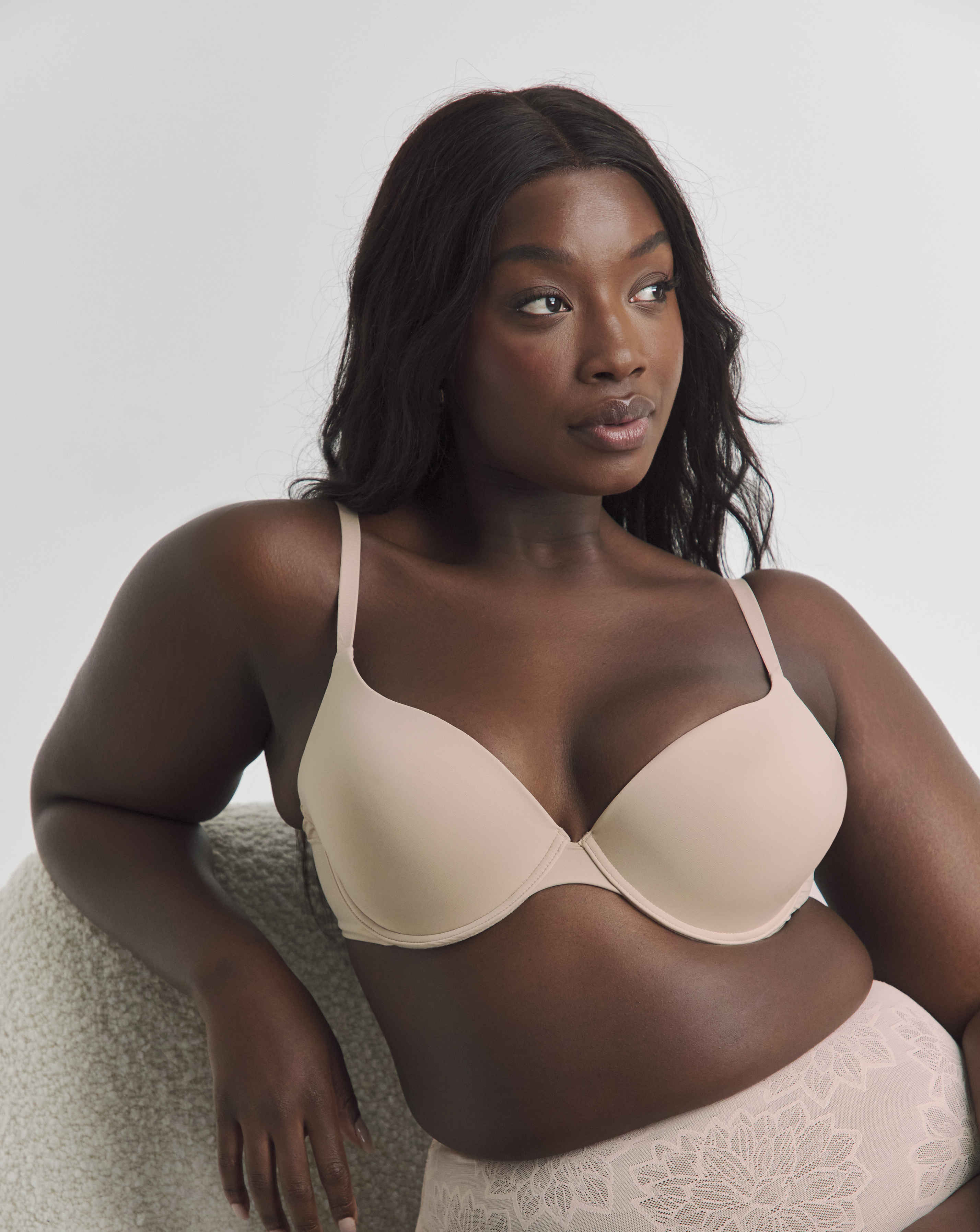 Wonderbra WonderBra Value T Shirt Wired Bra In Beige | UK Size 38D Women's