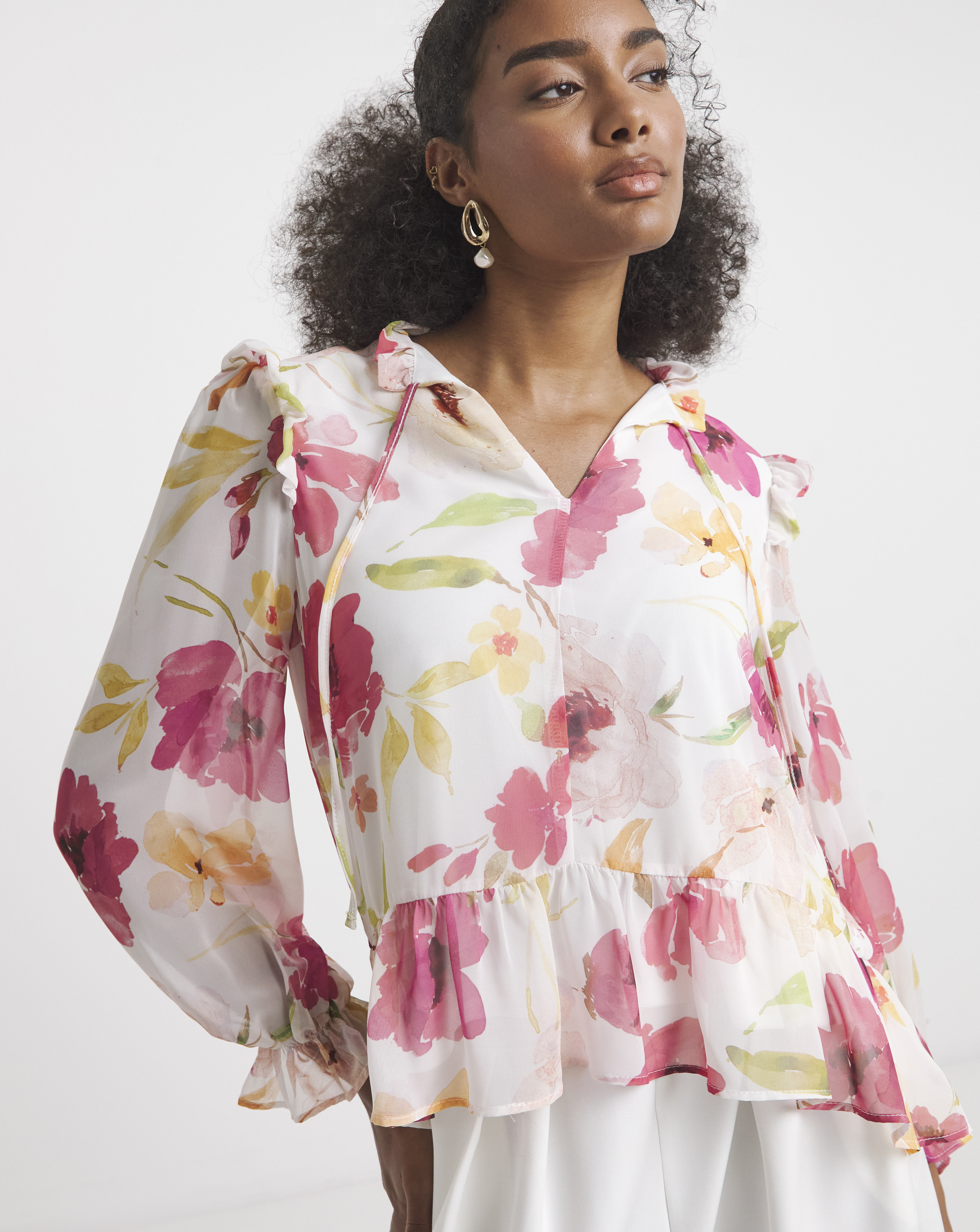 Flounce London Floral Blouse
