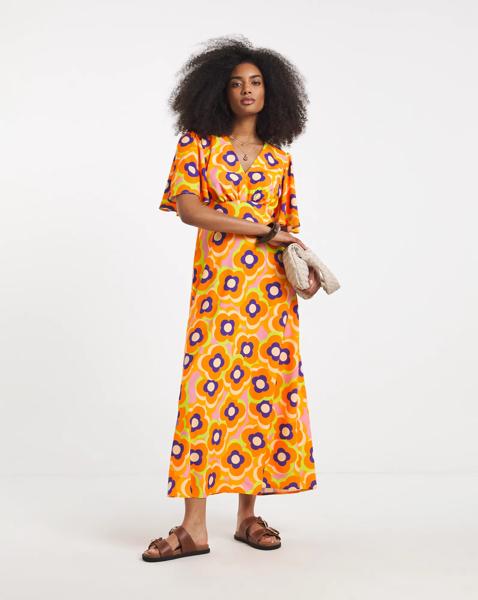 Twisted Wunder Maxi Satin Dress