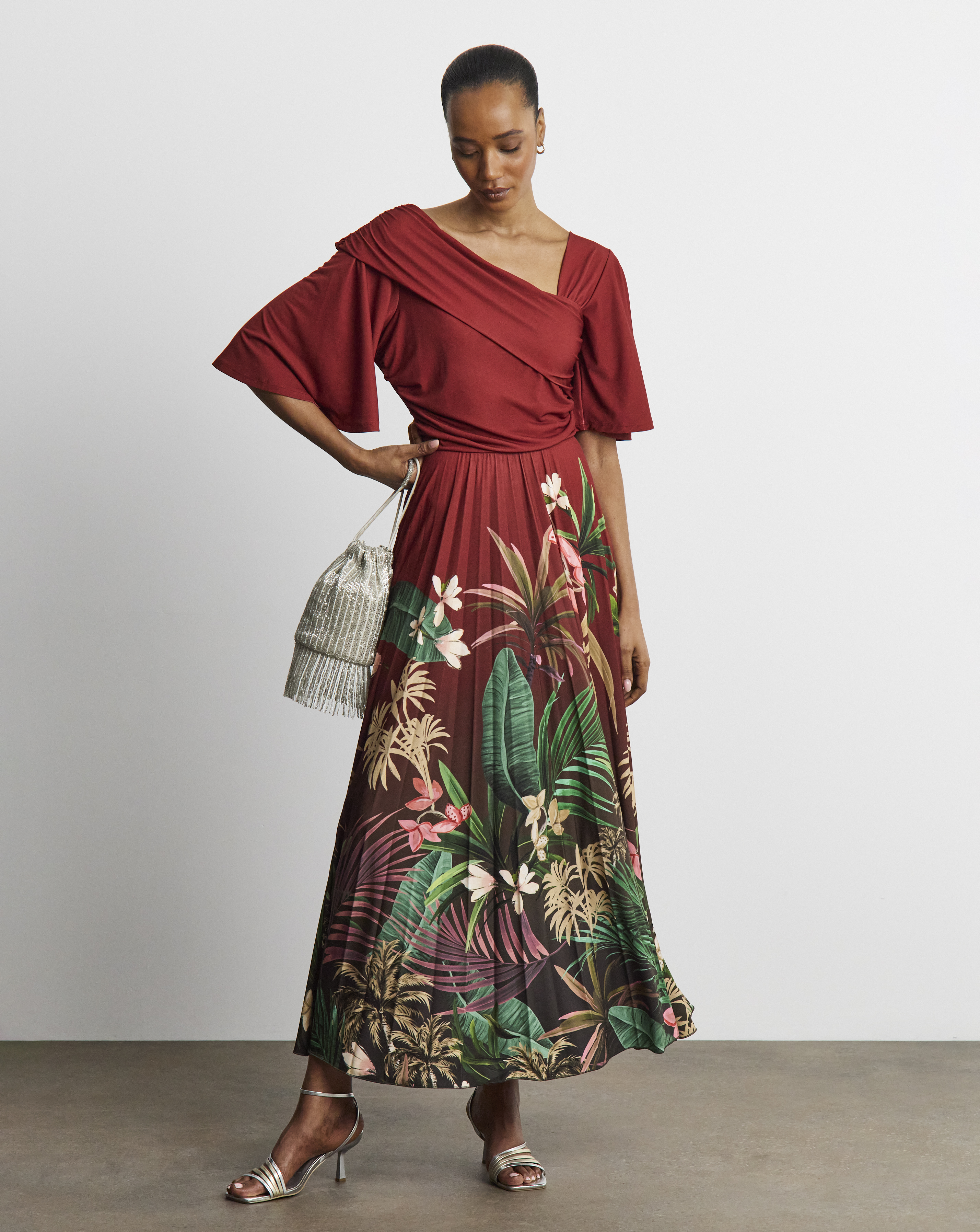 New In - Joanna Hope Pleated Jersey Dress