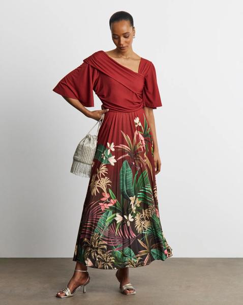 New In - Joanna Hope Pleated Jersey Dress