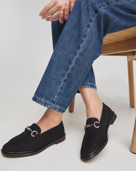 Classic Loafer With Metal Trim Ex Wide