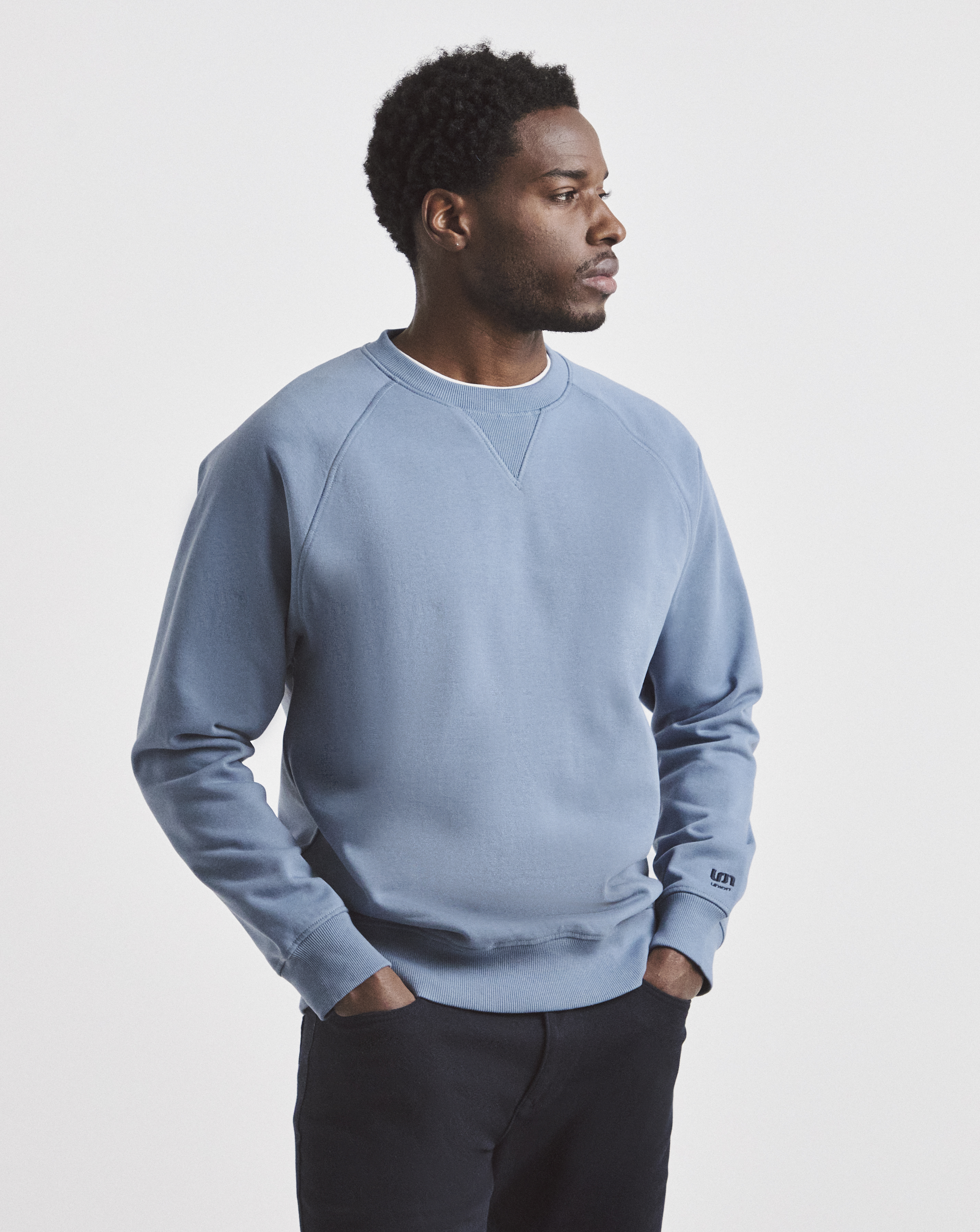 Union Raglan Sweatshirt-Navy