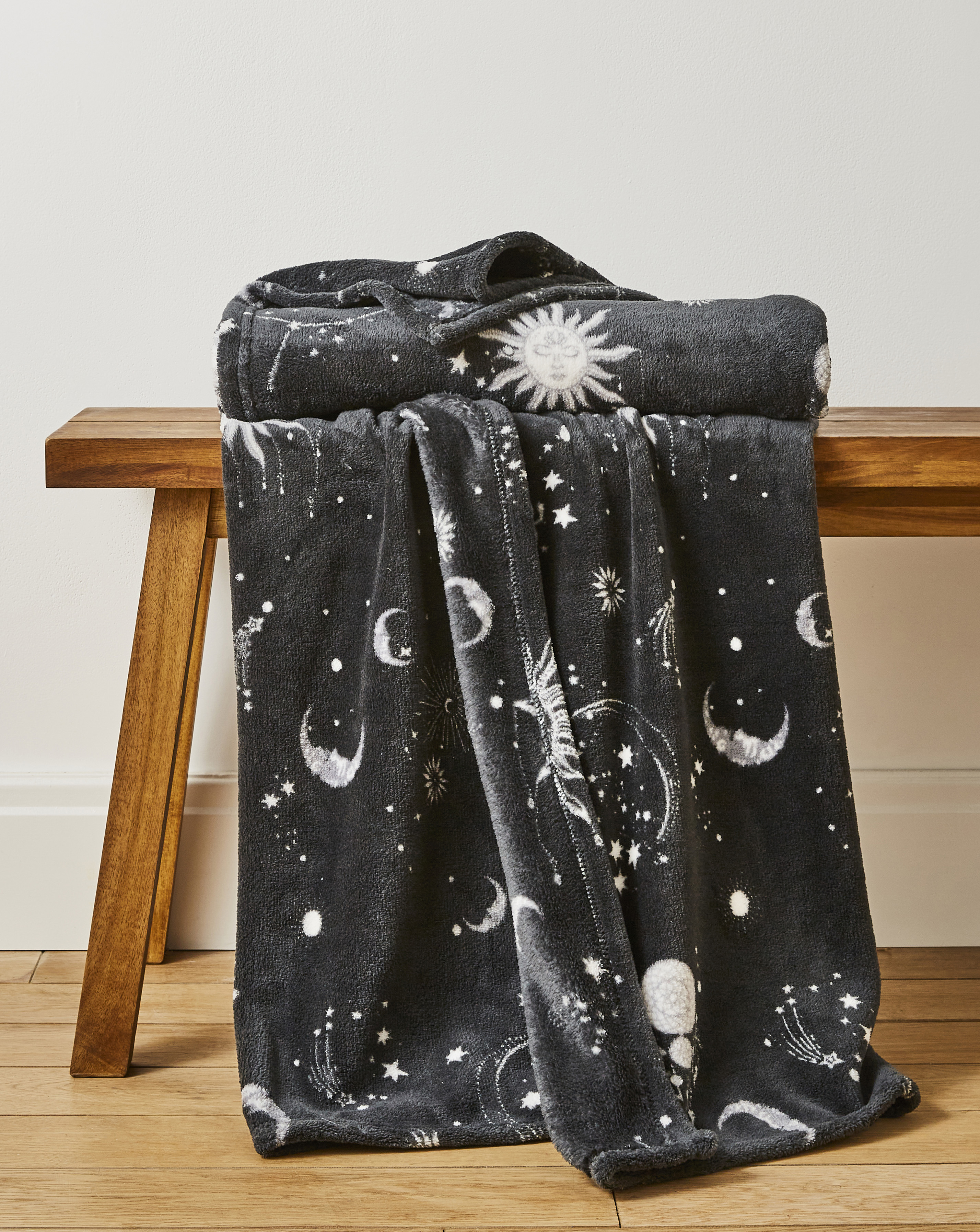 Moons & Stars Fleece Throw