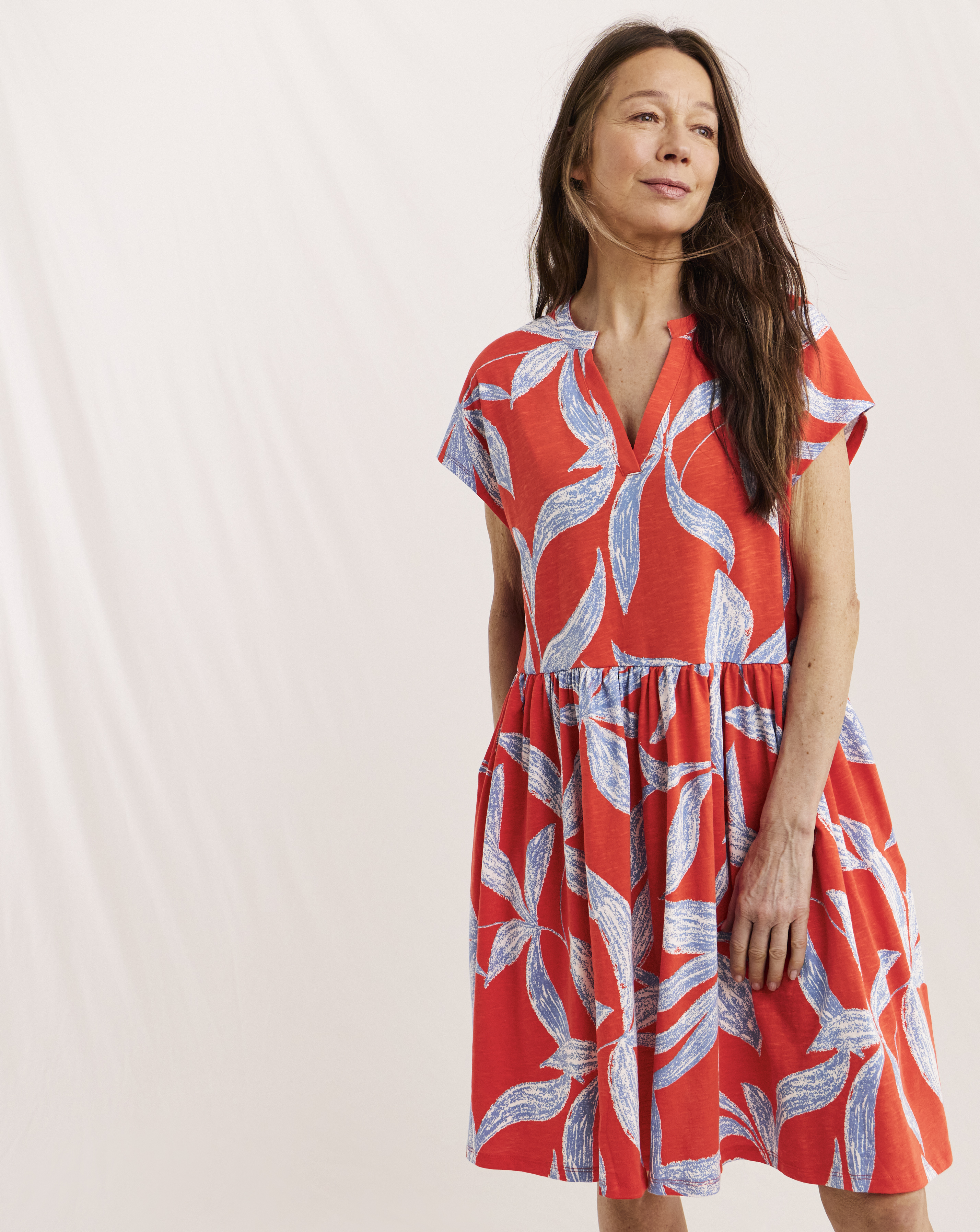Julipa Printed Cotton T-Shirt Dress